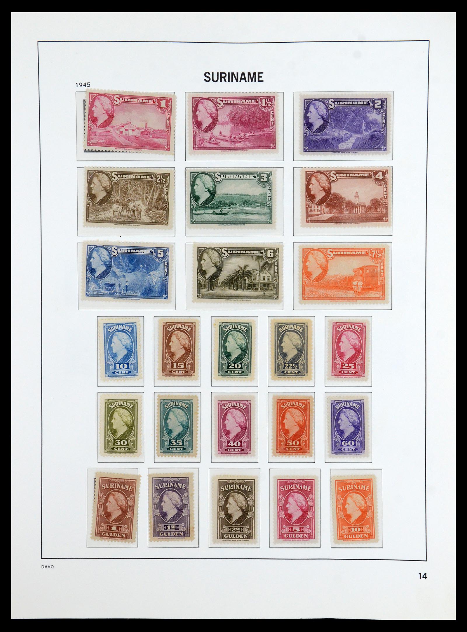 36423 014 - Postzegelverzameling 36423 Suriname 1873-1975.