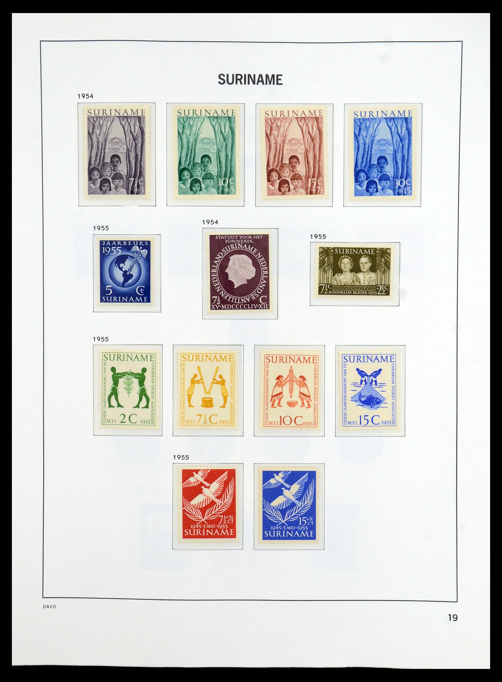 36423 019 - Postzegelverzameling 36423 Suriname 1873-1975.