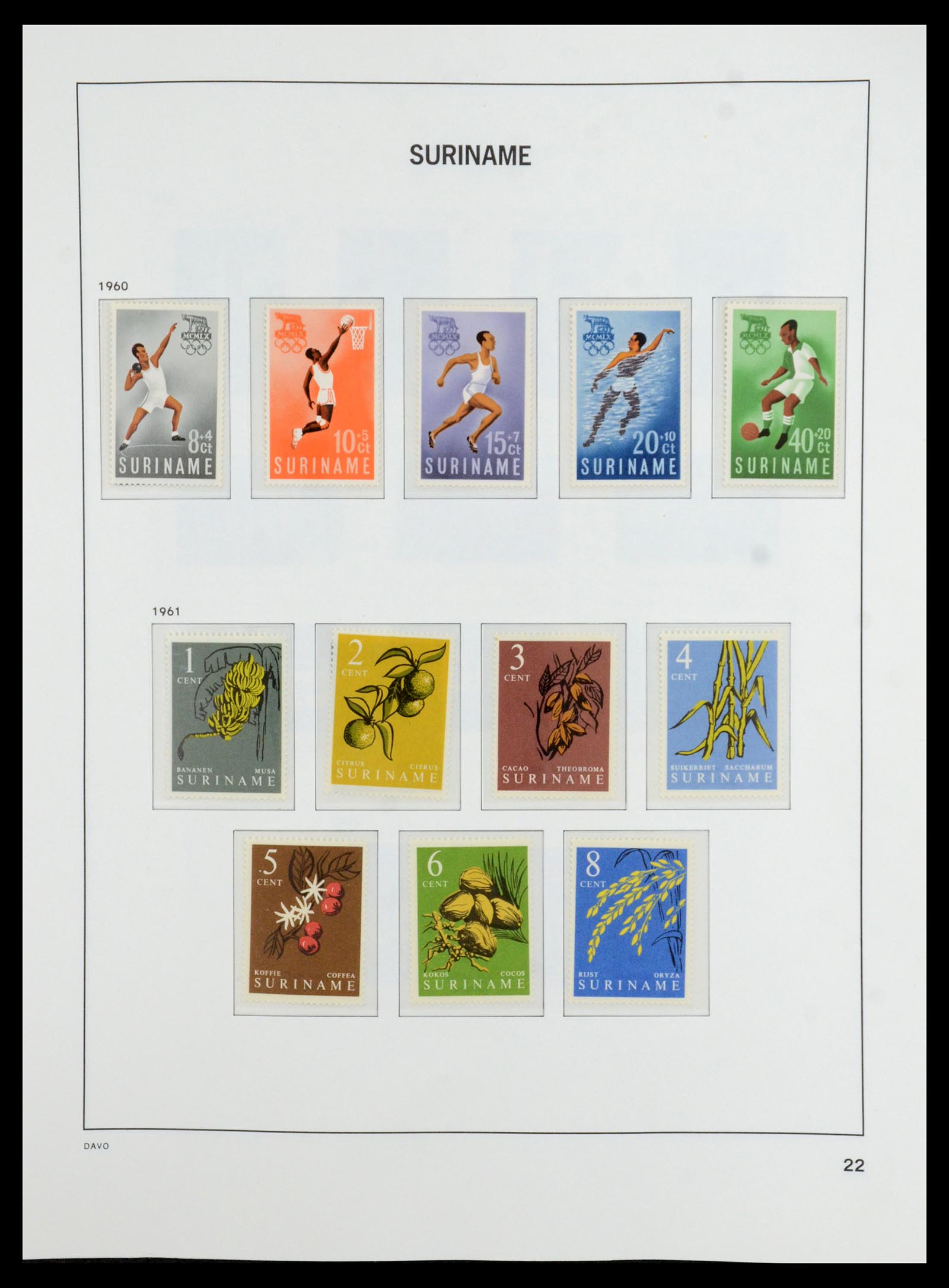 36423 022 - Postzegelverzameling 36423 Suriname 1873-1975.