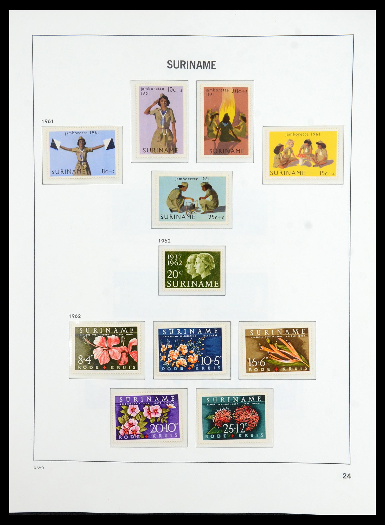 36423 024 - Postzegelverzameling 36423 Suriname 1873-1975.