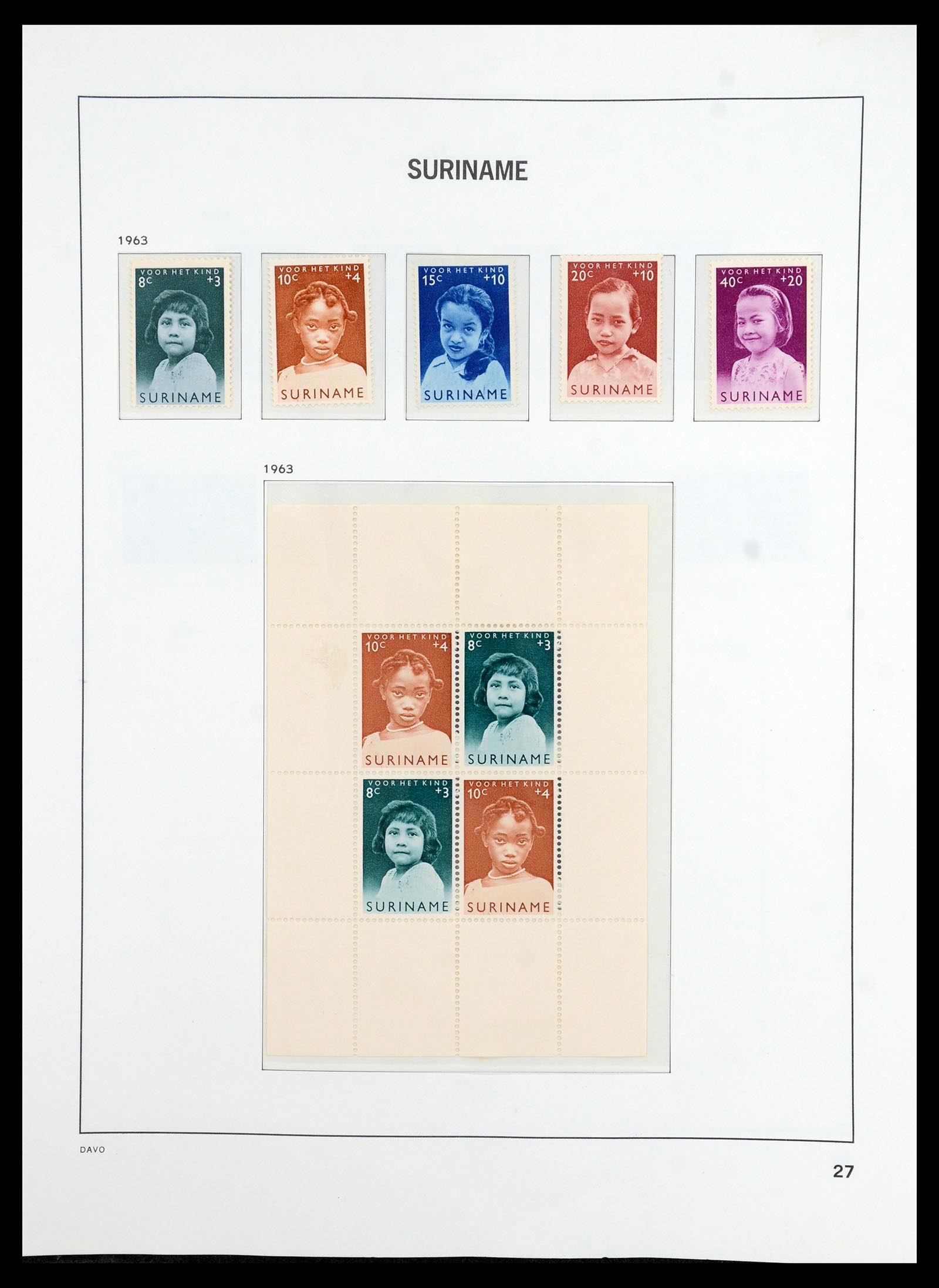 36423 027 - Postzegelverzameling 36423 Suriname 1873-1975.