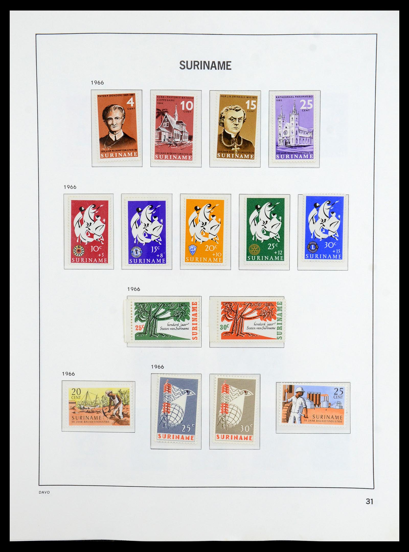36423 032 - Postzegelverzameling 36423 Suriname 1873-1975.