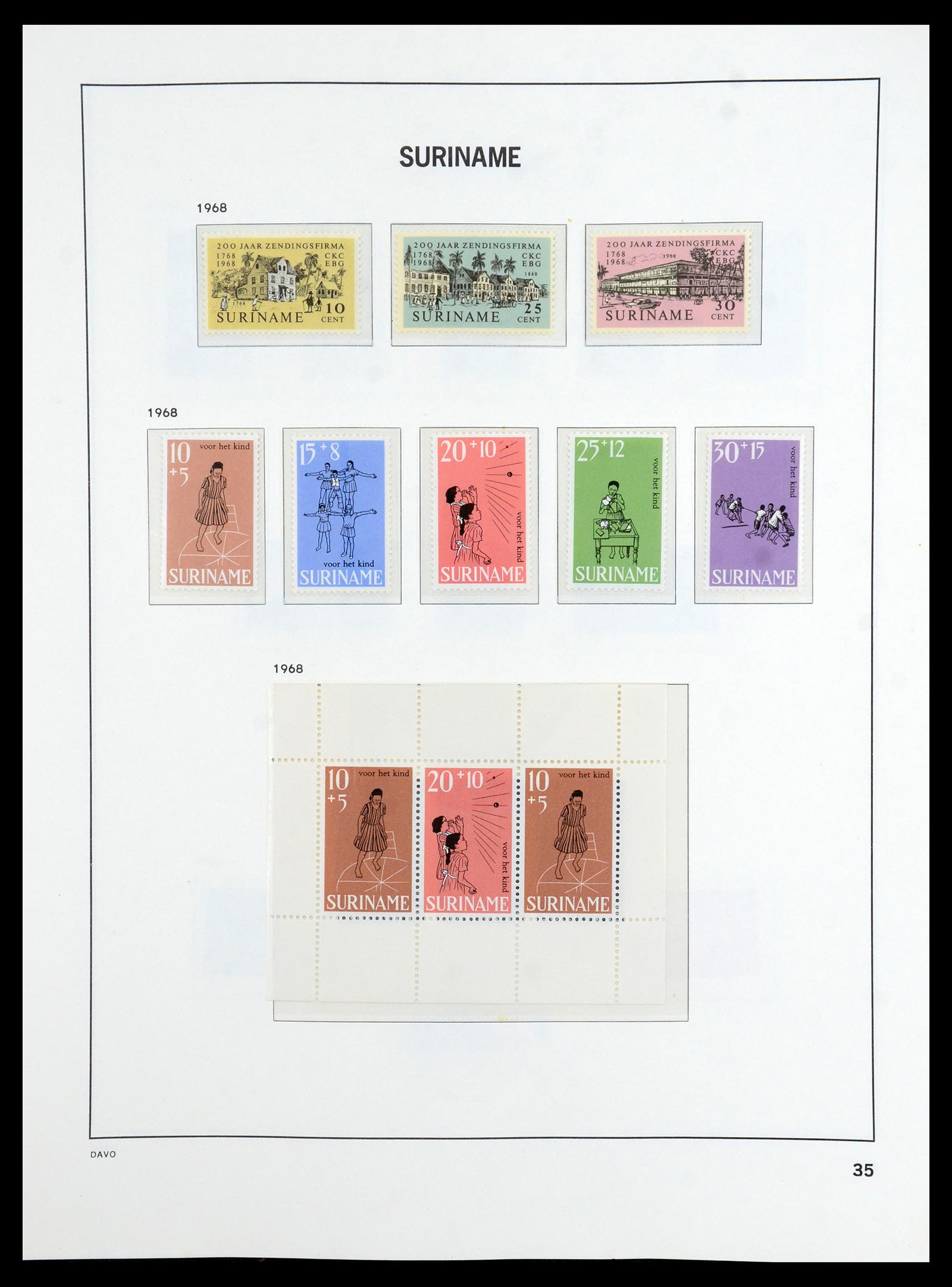 36423 036 - Postzegelverzameling 36423 Suriname 1873-1975.