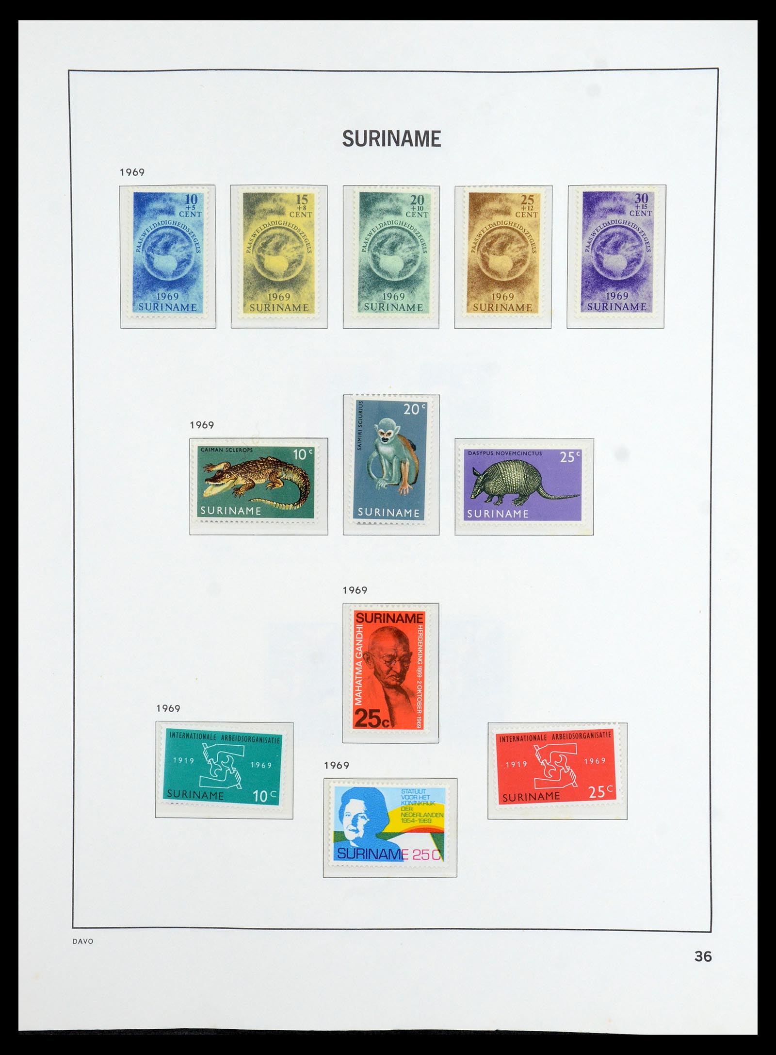 36423 037 - Postzegelverzameling 36423 Suriname 1873-1975.