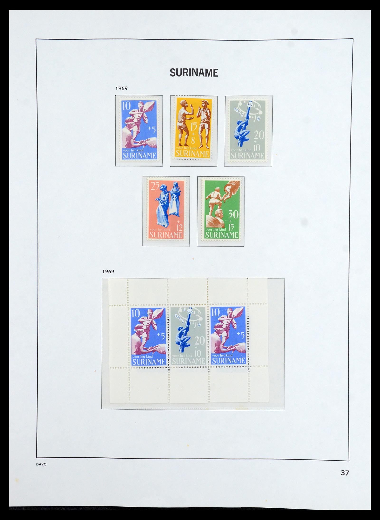 36423 038 - Postzegelverzameling 36423 Suriname 1873-1975.