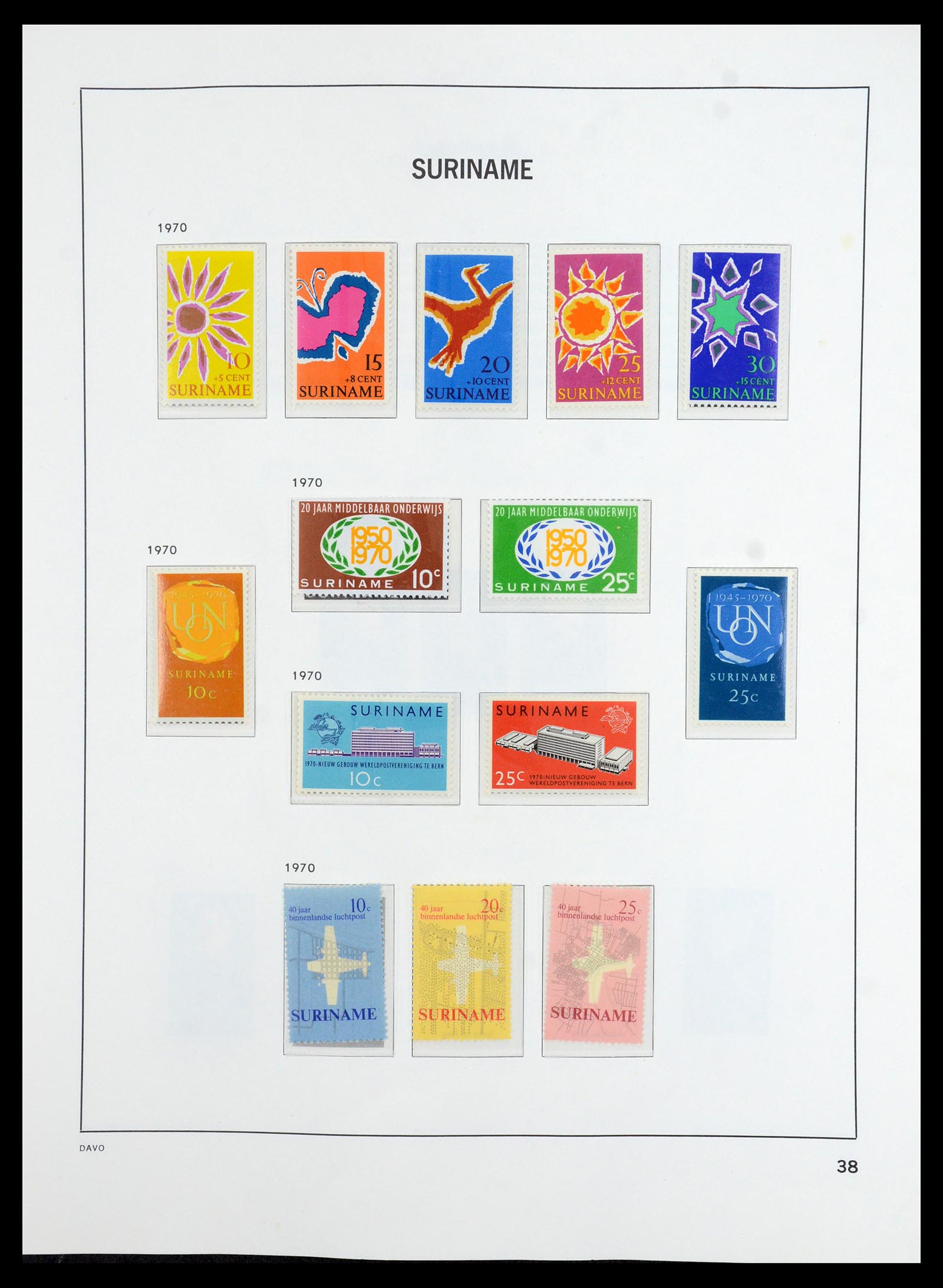 36423 039 - Postzegelverzameling 36423 Suriname 1873-1975.