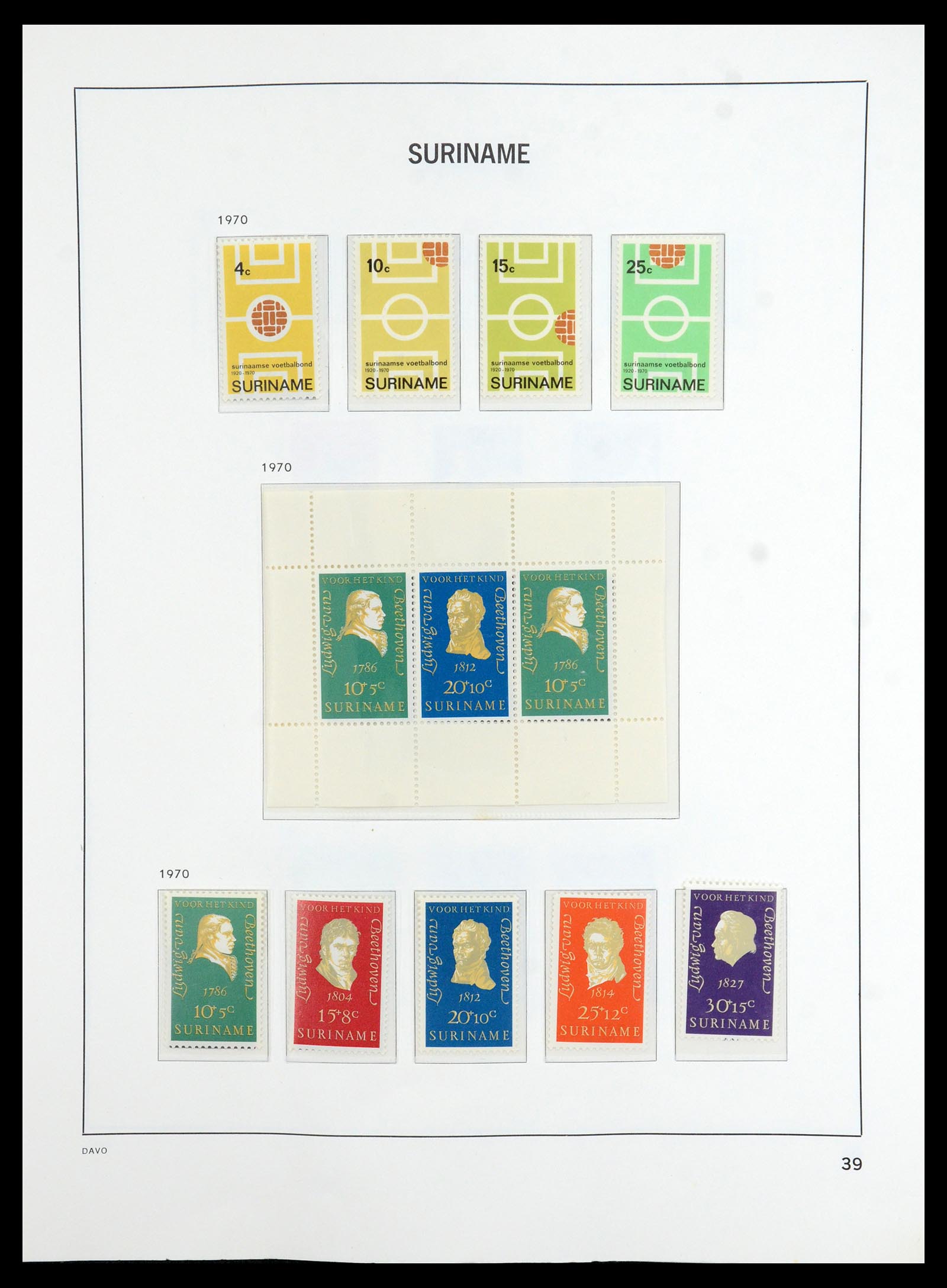 36423 040 - Postzegelverzameling 36423 Suriname 1873-1975.