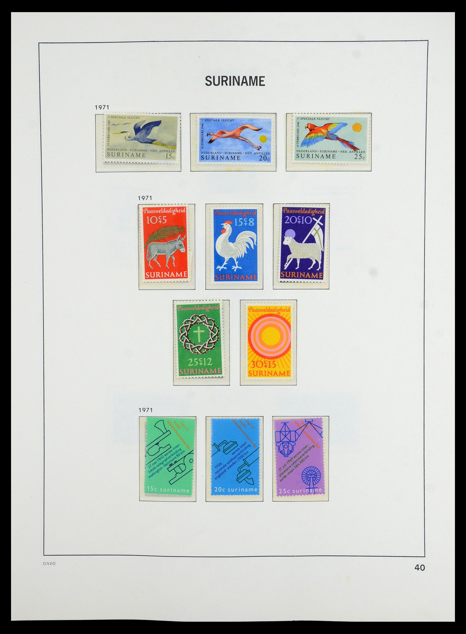 36423 041 - Postzegelverzameling 36423 Suriname 1873-1975.