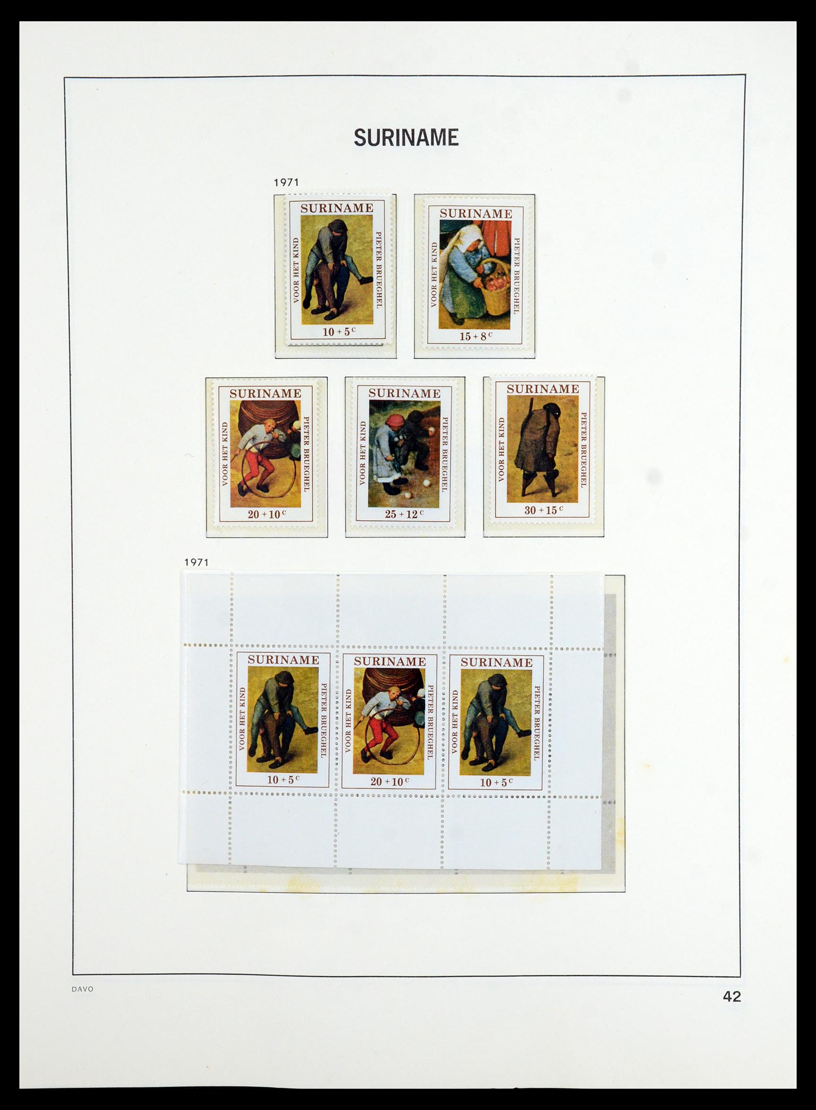 36423 043 - Postzegelverzameling 36423 Suriname 1873-1975.
