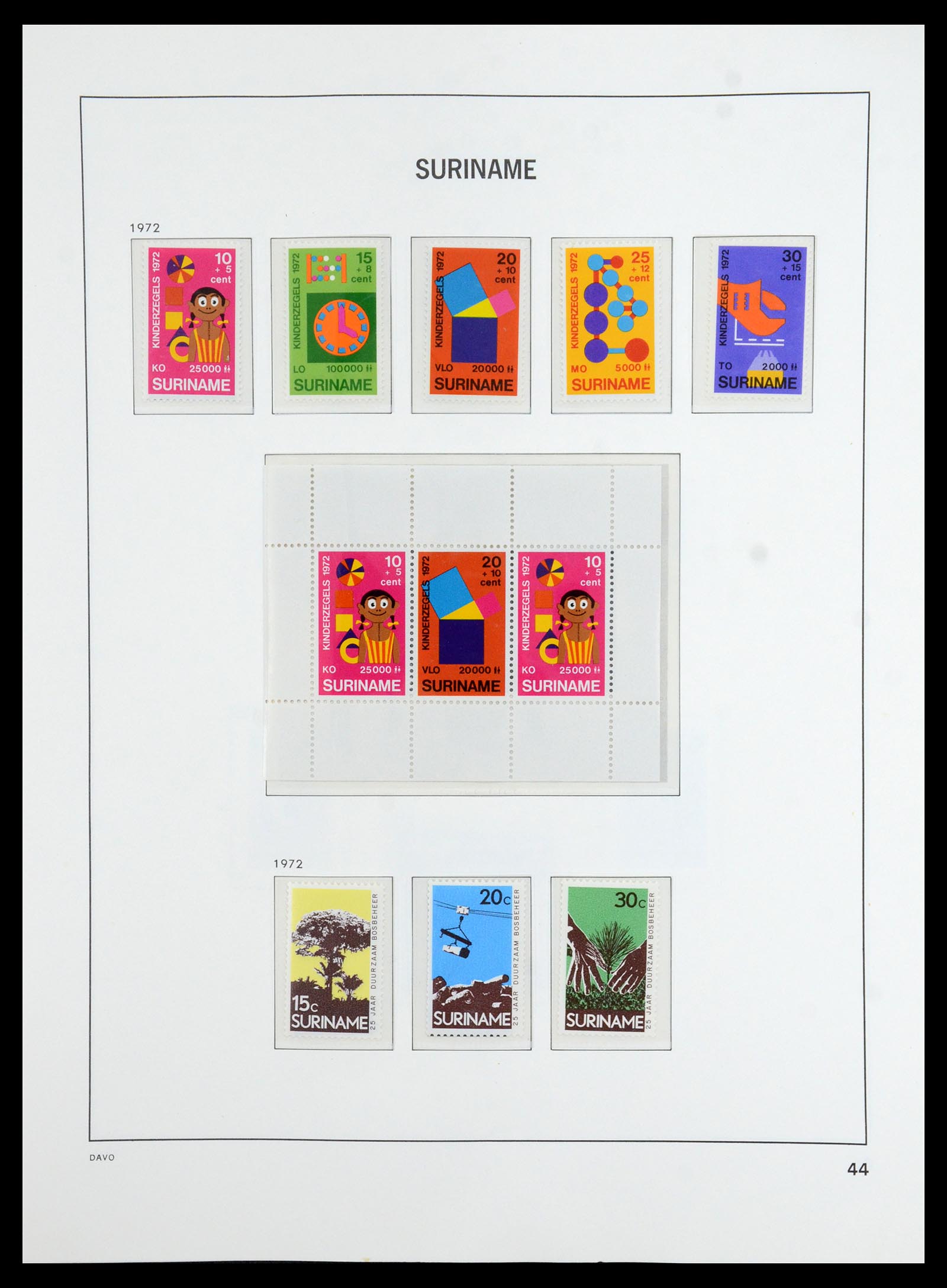36423 045 - Postzegelverzameling 36423 Suriname 1873-1975.