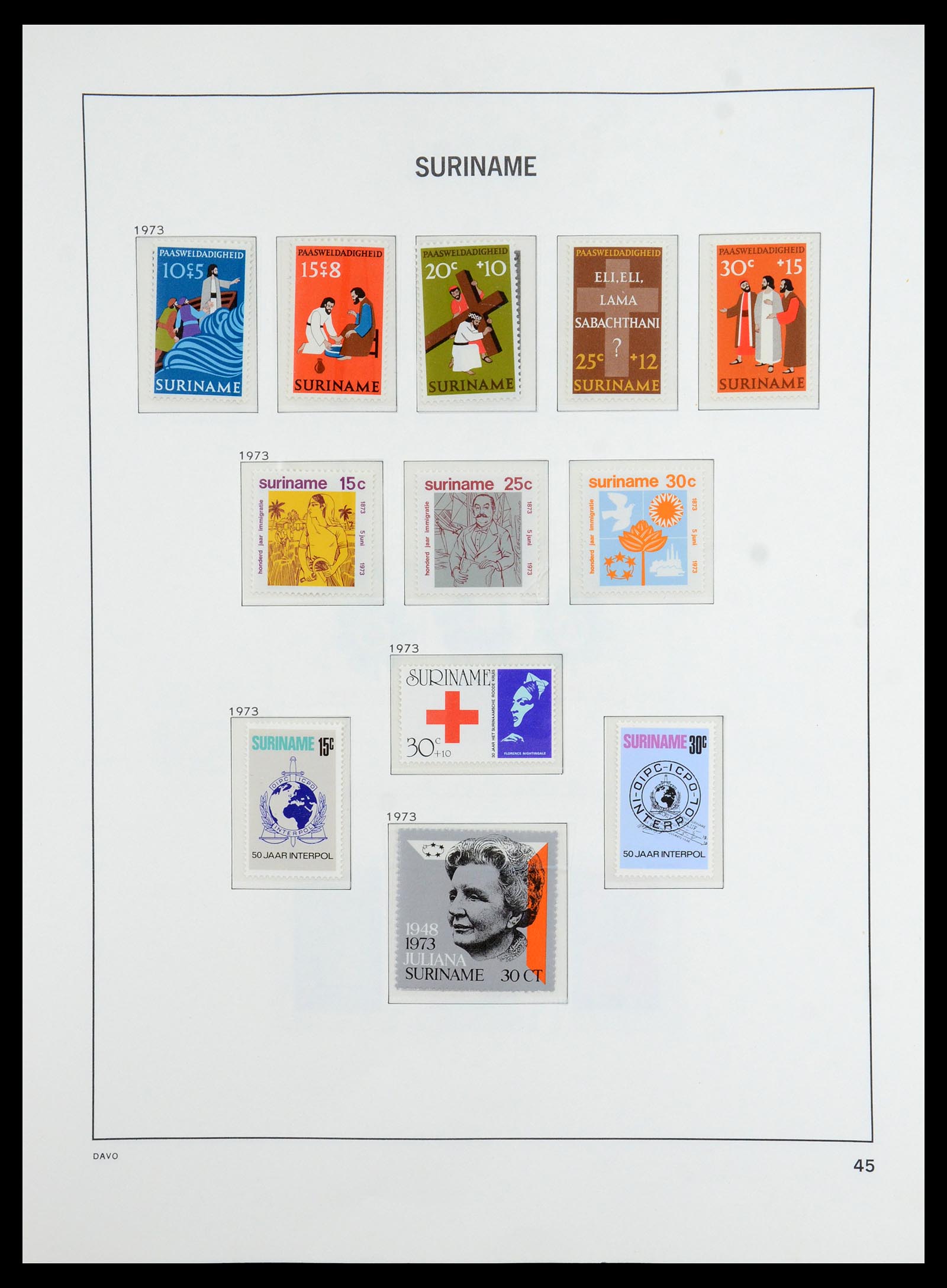 36423 046 - Postzegelverzameling 36423 Suriname 1873-1975.