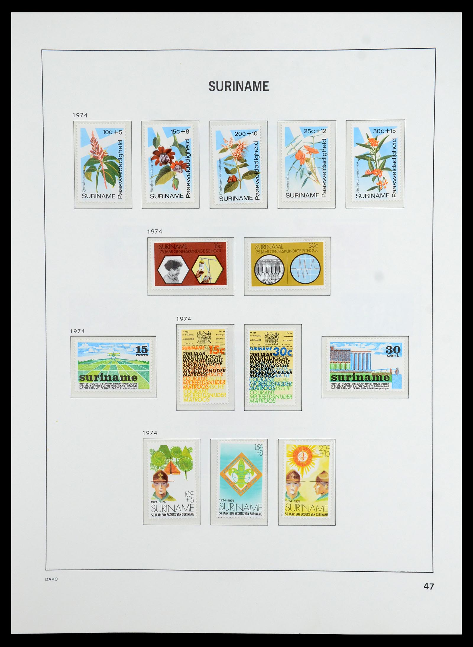 36423 048 - Postzegelverzameling 36423 Suriname 1873-1975.
