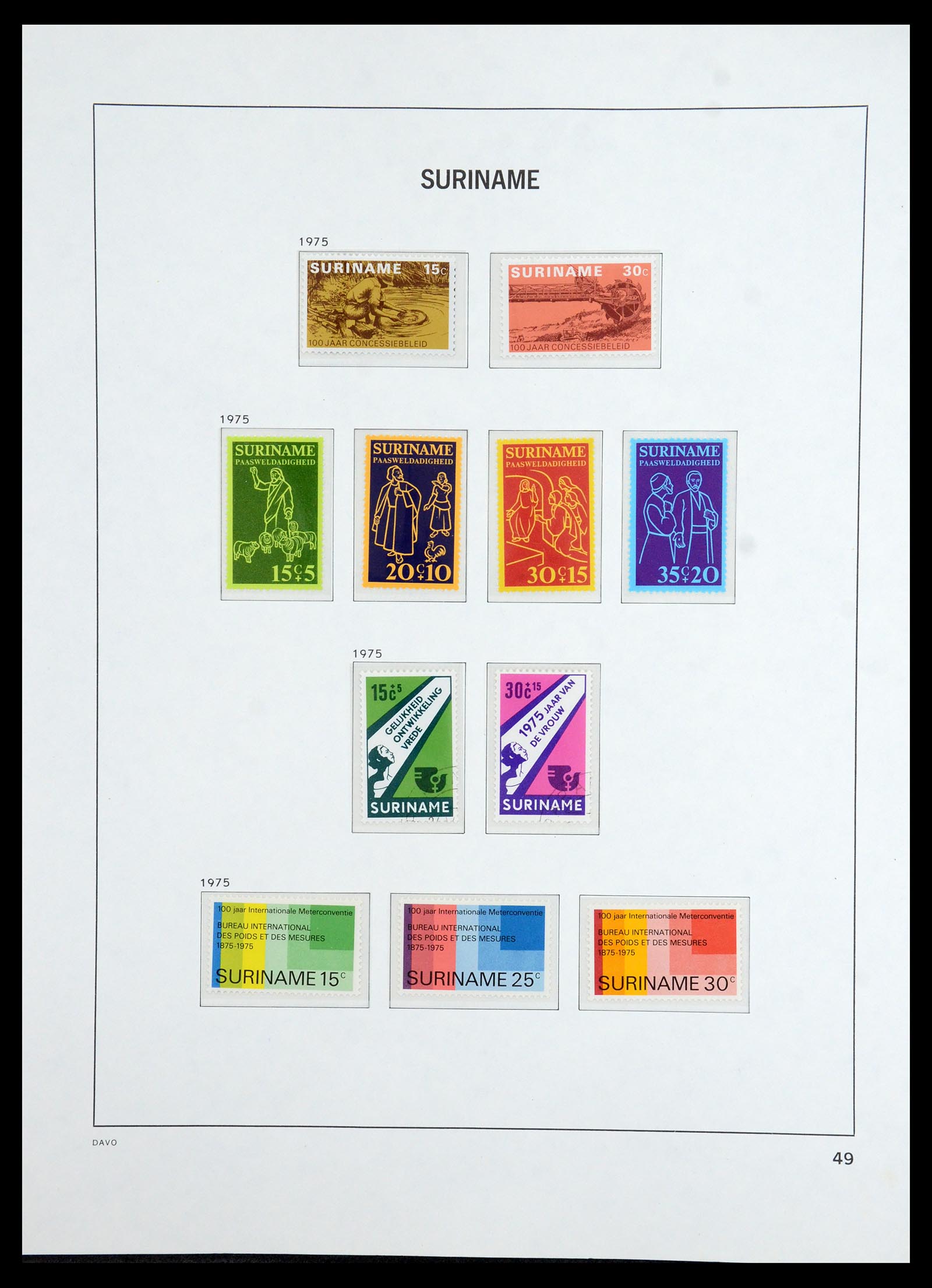 36423 050 - Postzegelverzameling 36423 Suriname 1873-1975.