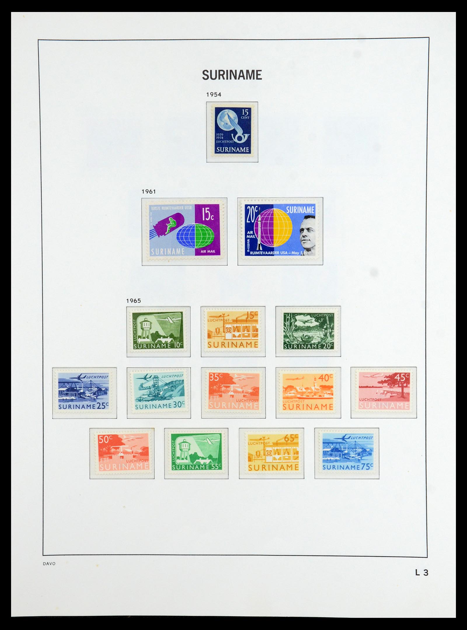 36423 054 - Postzegelverzameling 36423 Suriname 1873-1975.