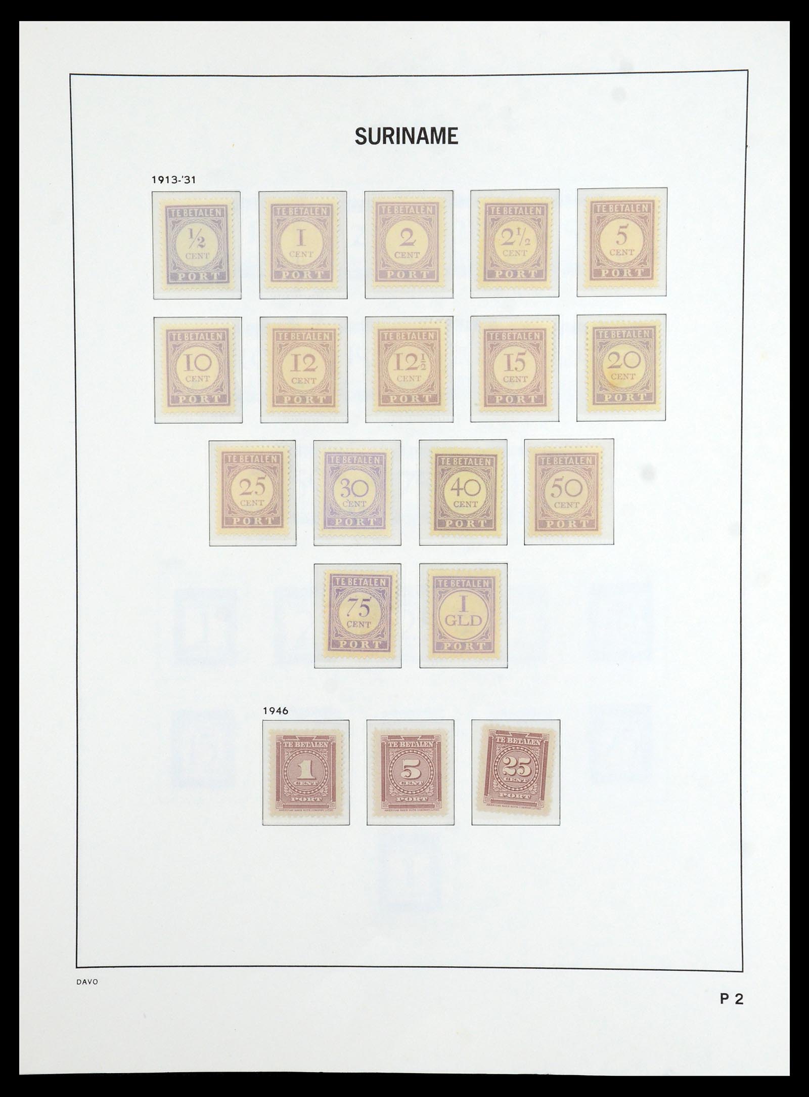 36423 057 - Postzegelverzameling 36423 Suriname 1873-1975.