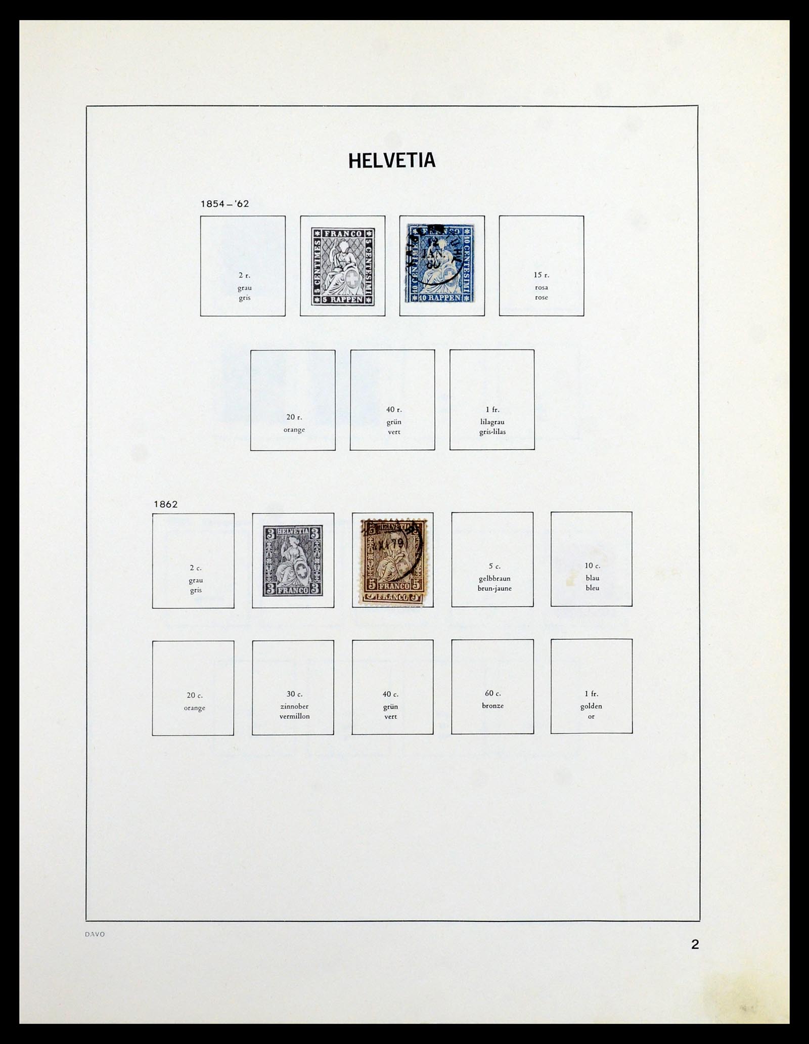 36424 001 - Stamp collection 36424 Switzerland 1854-1997.
