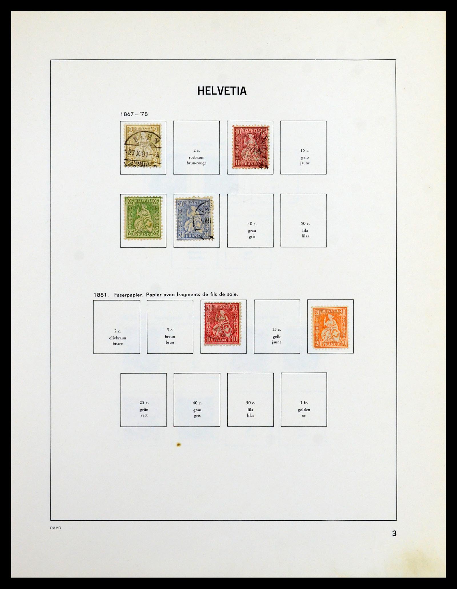 36424 002 - Postzegelverzameling 36424 Zwitserland 1854-1997.