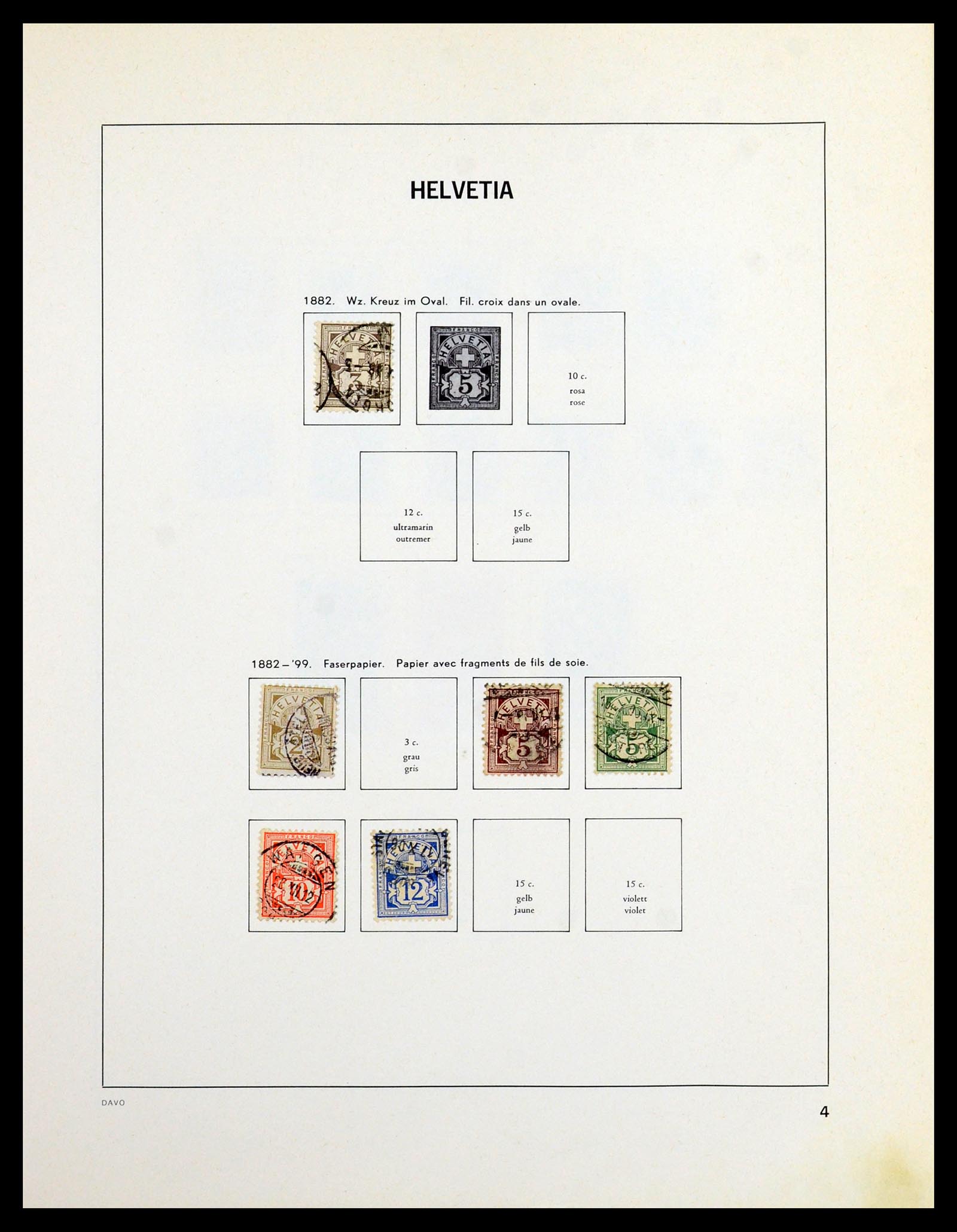 36424 003 - Postzegelverzameling 36424 Zwitserland 1854-1997.