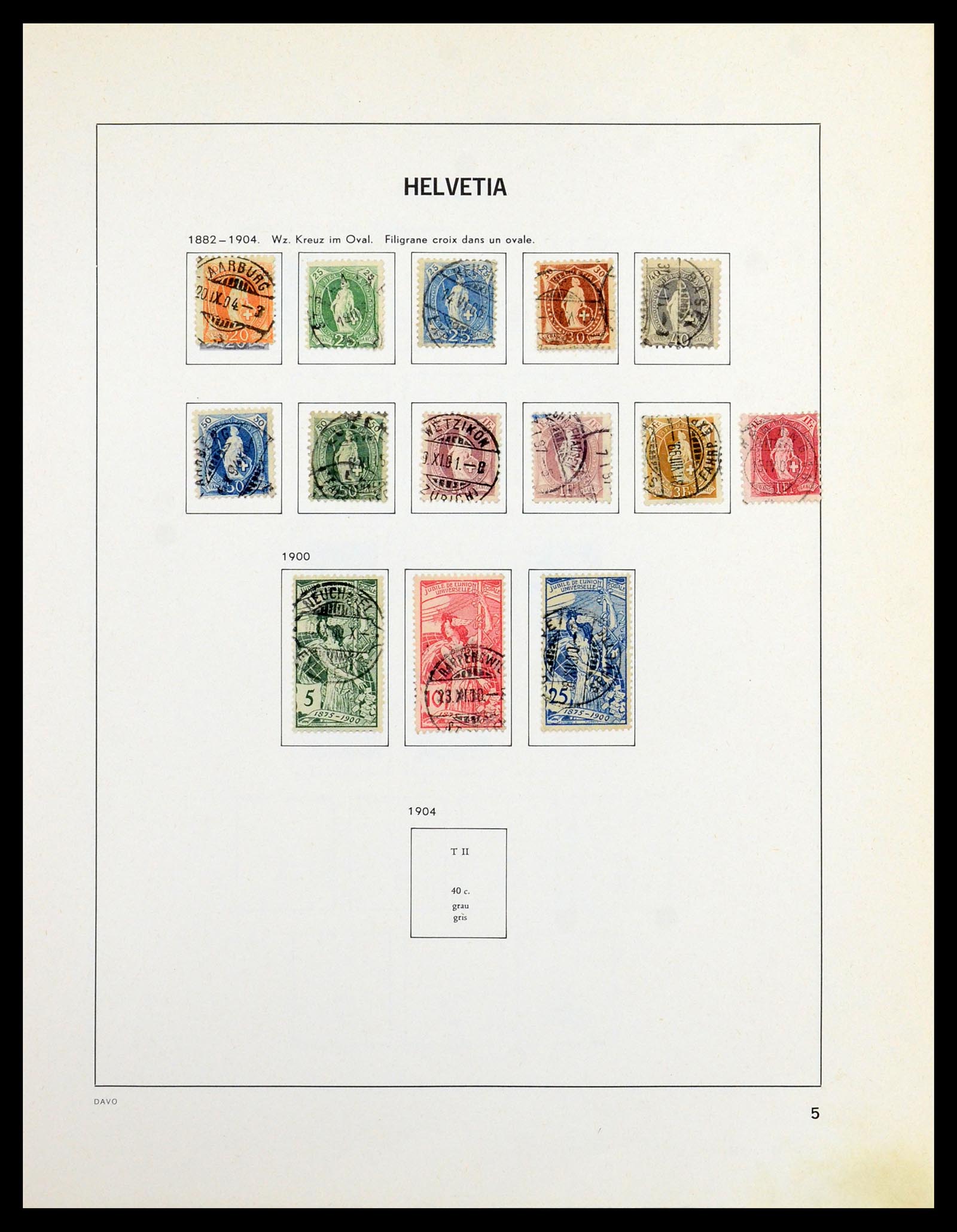 36424 004 - Postzegelverzameling 36424 Zwitserland 1854-1997.