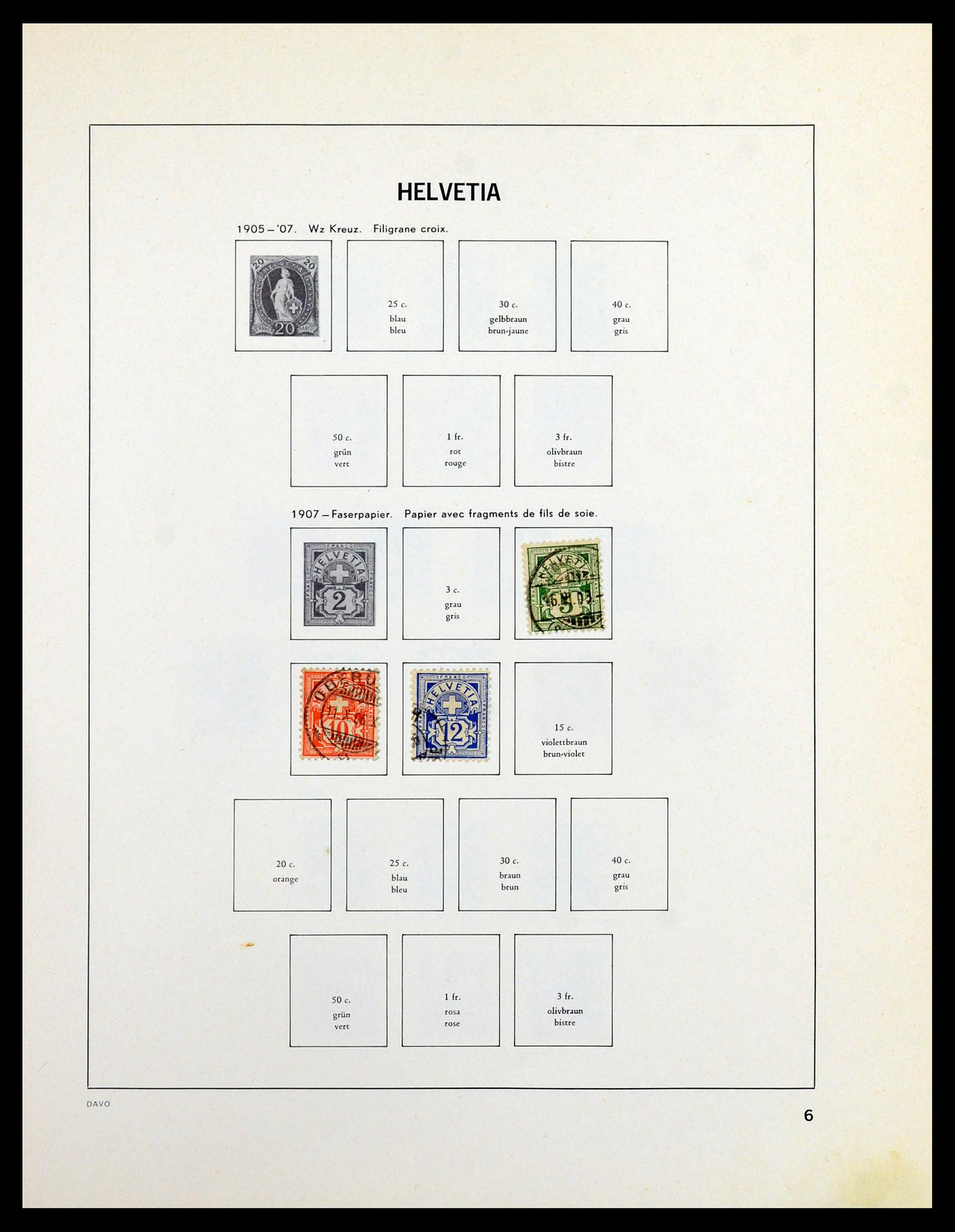 36424 005 - Postzegelverzameling 36424 Zwitserland 1854-1997.