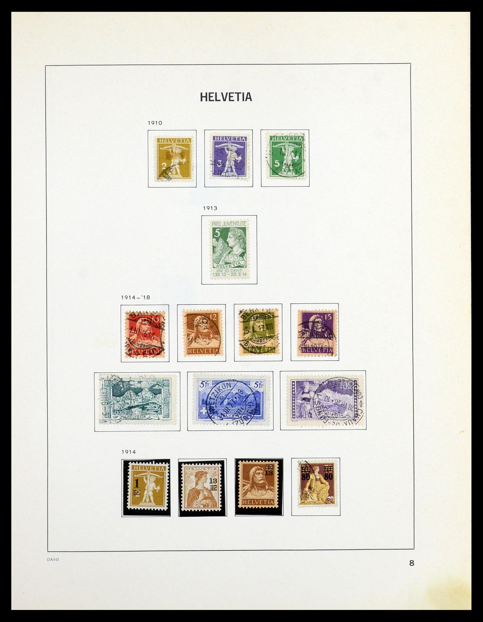 36424 007 - Postzegelverzameling 36424 Zwitserland 1854-1997.