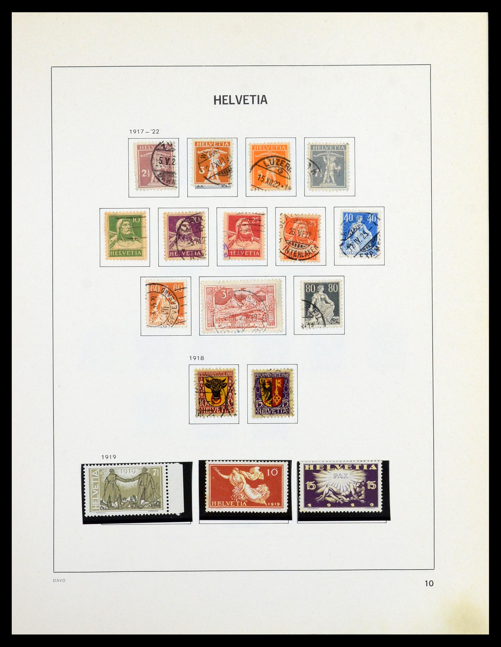 36424 008 - Postzegelverzameling 36424 Zwitserland 1854-1997.