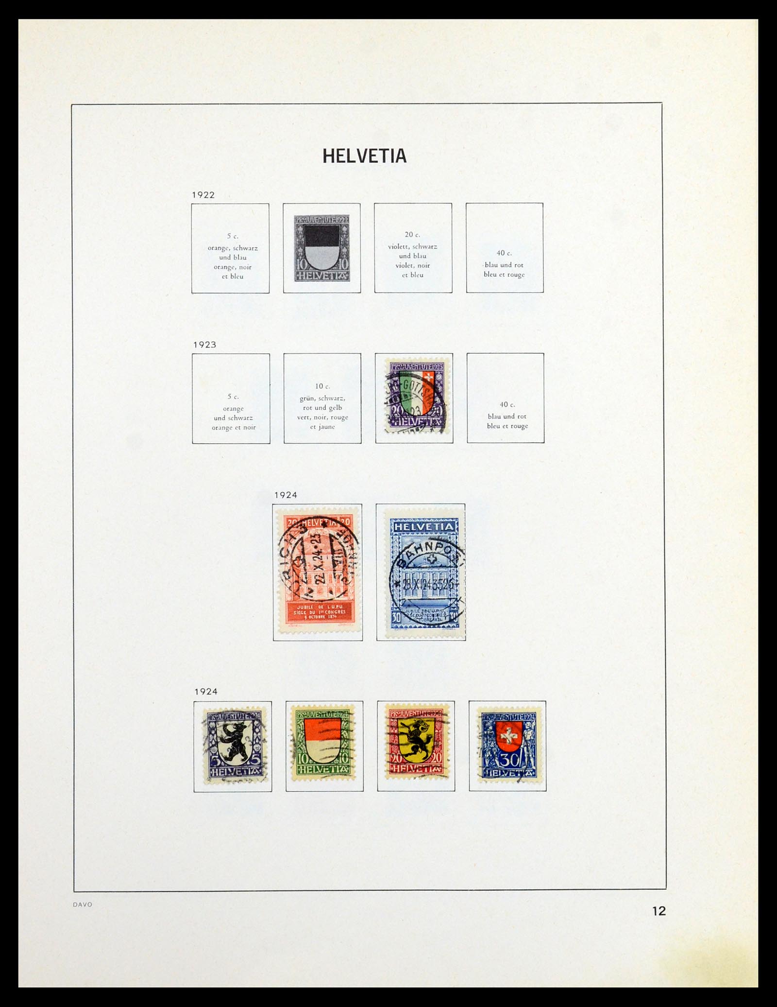 36424 010 - Postzegelverzameling 36424 Zwitserland 1854-1997.