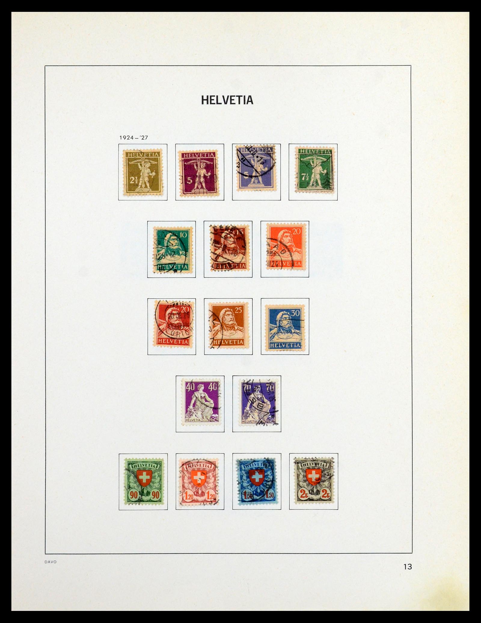 36424 011 - Postzegelverzameling 36424 Zwitserland 1854-1997.