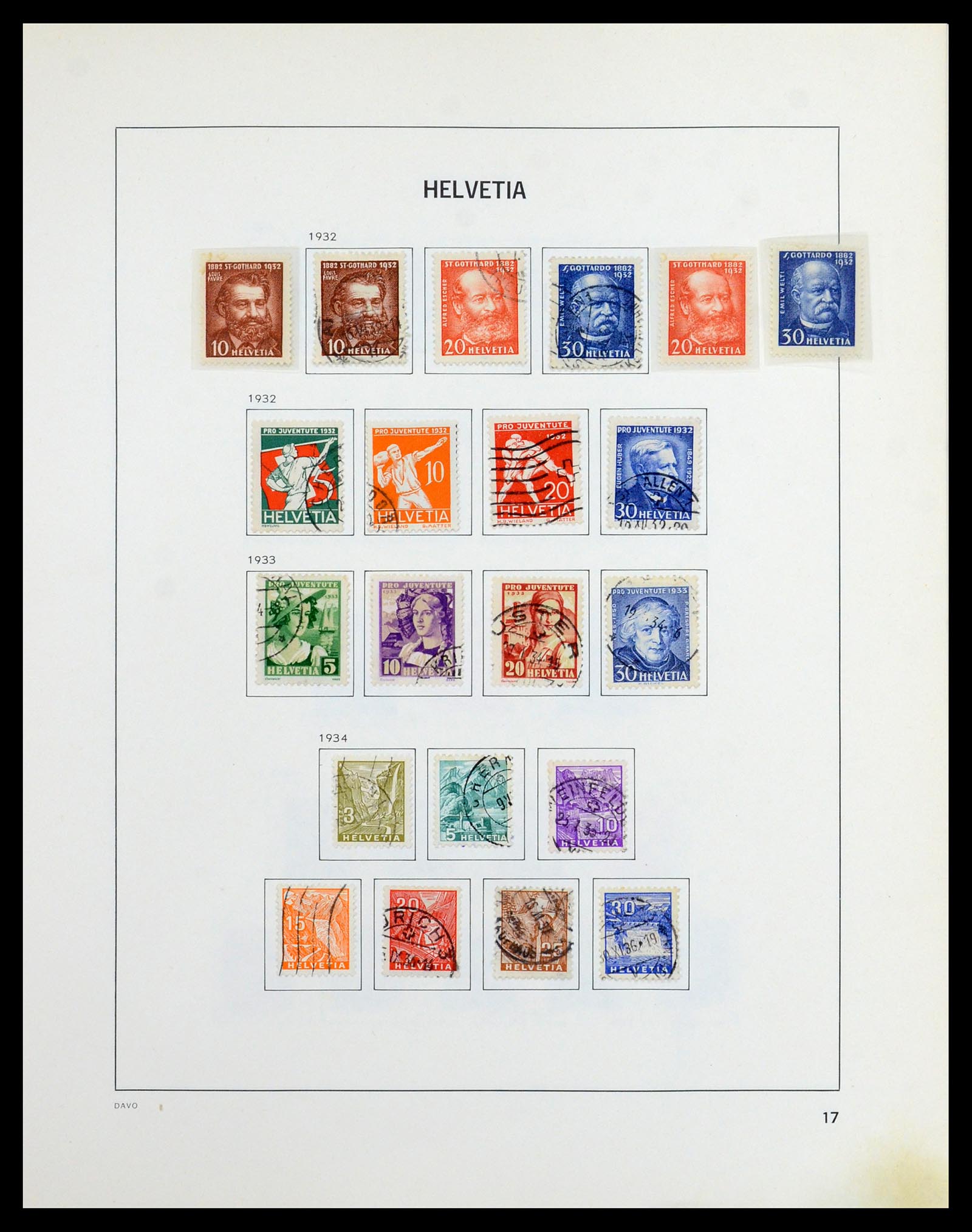36424 015 - Postzegelverzameling 36424 Zwitserland 1854-1997.