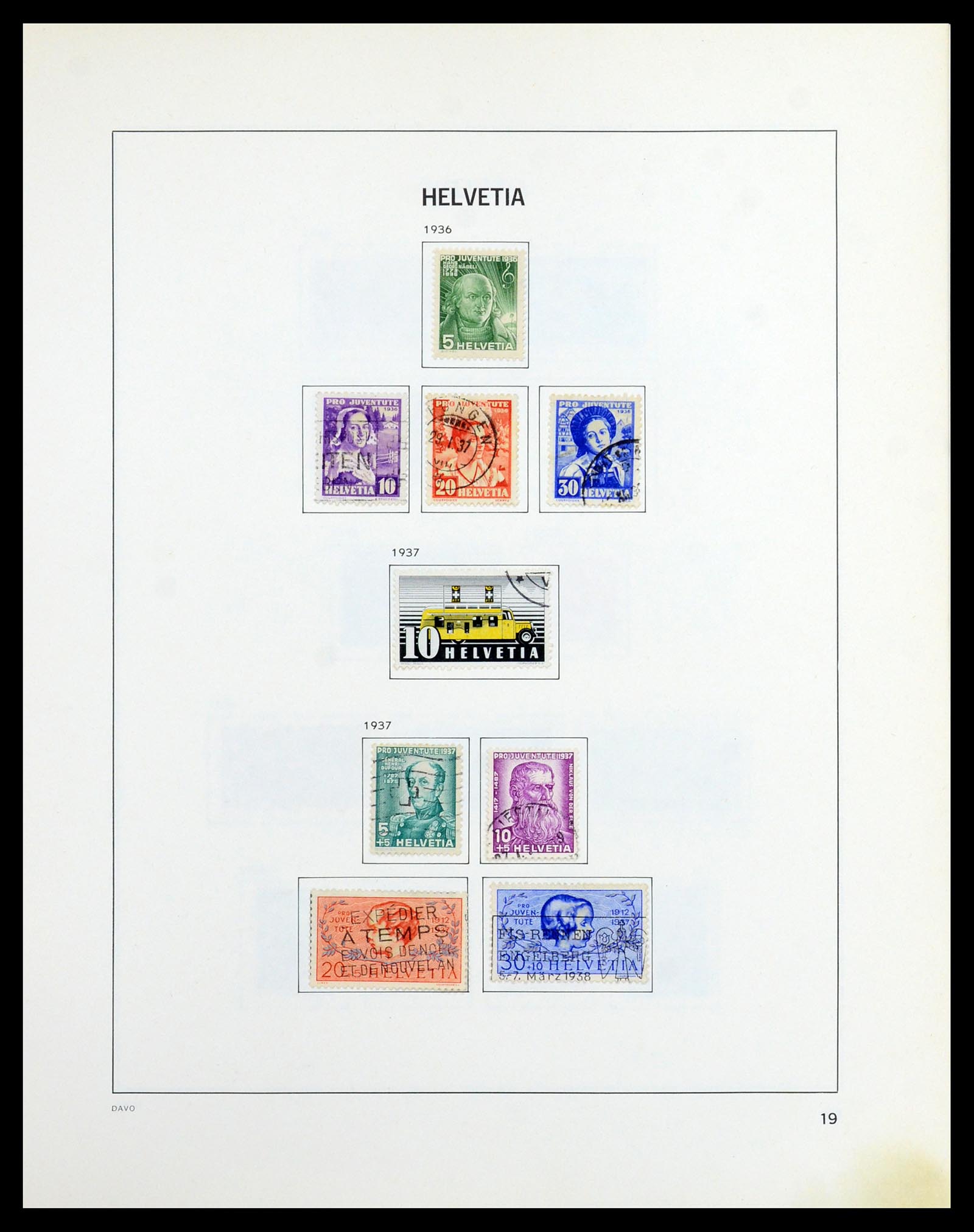 36424 017 - Postzegelverzameling 36424 Zwitserland 1854-1997.