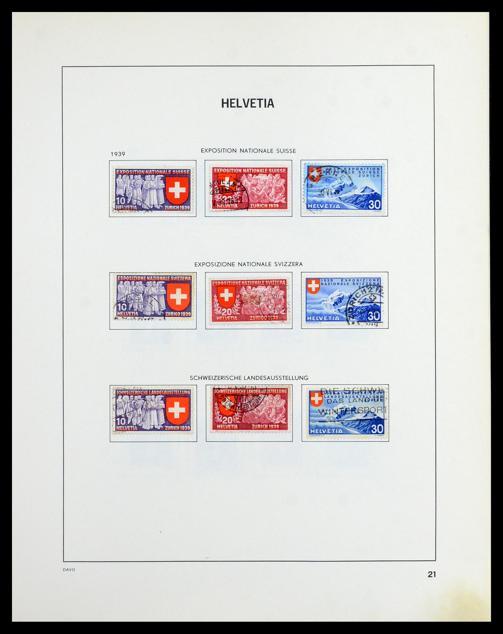 36424 019 - Postzegelverzameling 36424 Zwitserland 1854-1997.