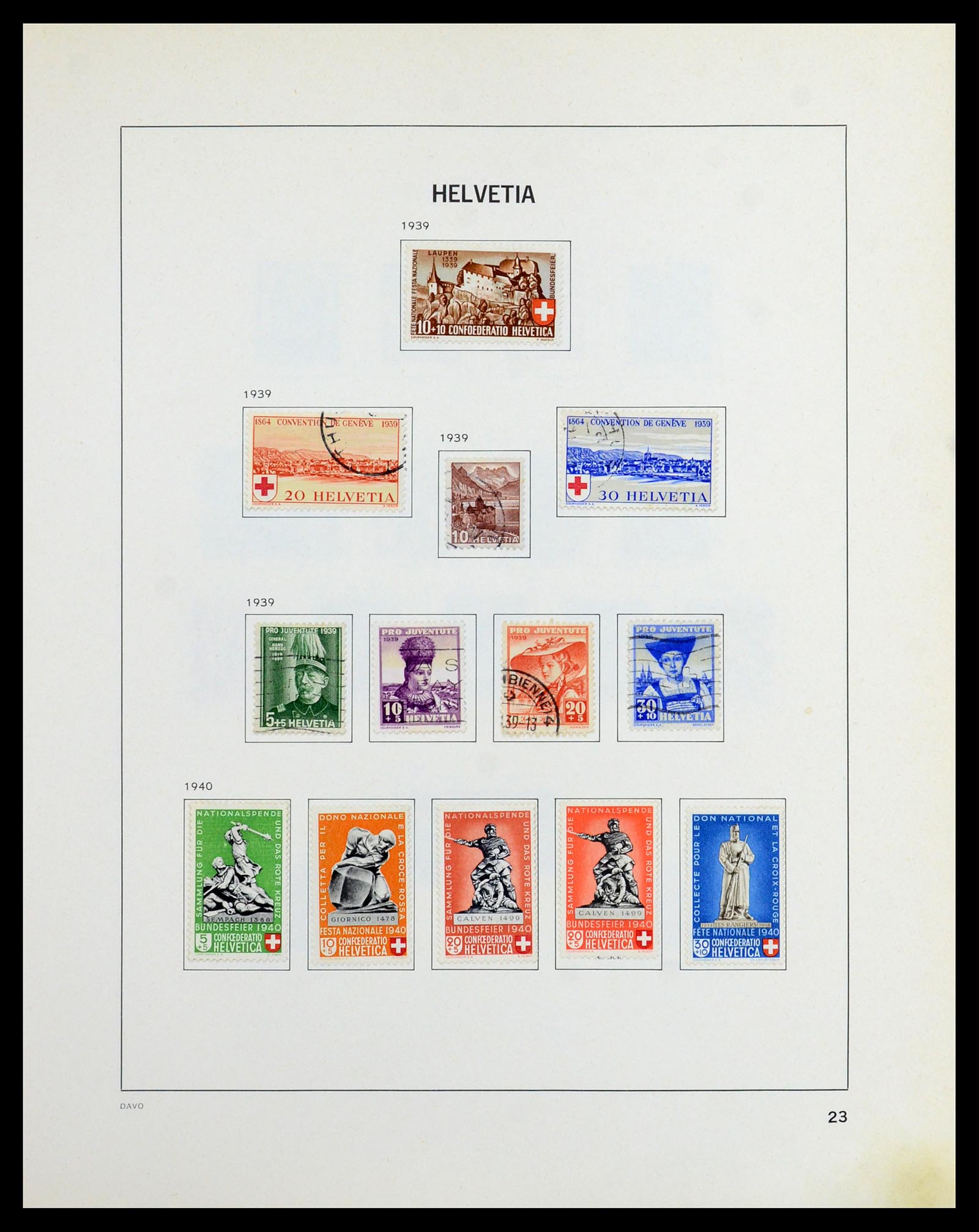 36424 021 - Postzegelverzameling 36424 Zwitserland 1854-1997.