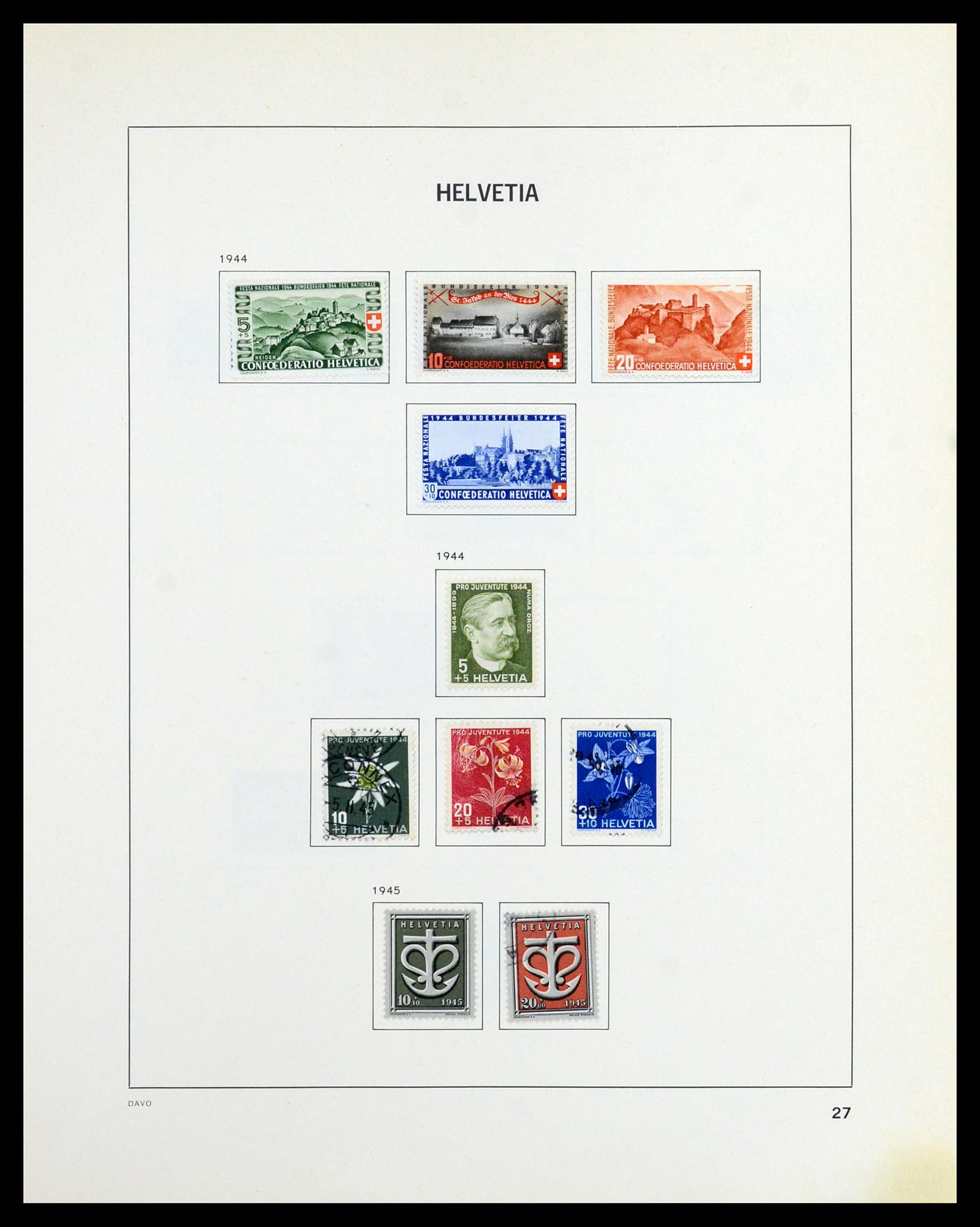 36424 025 - Postzegelverzameling 36424 Zwitserland 1854-1997.
