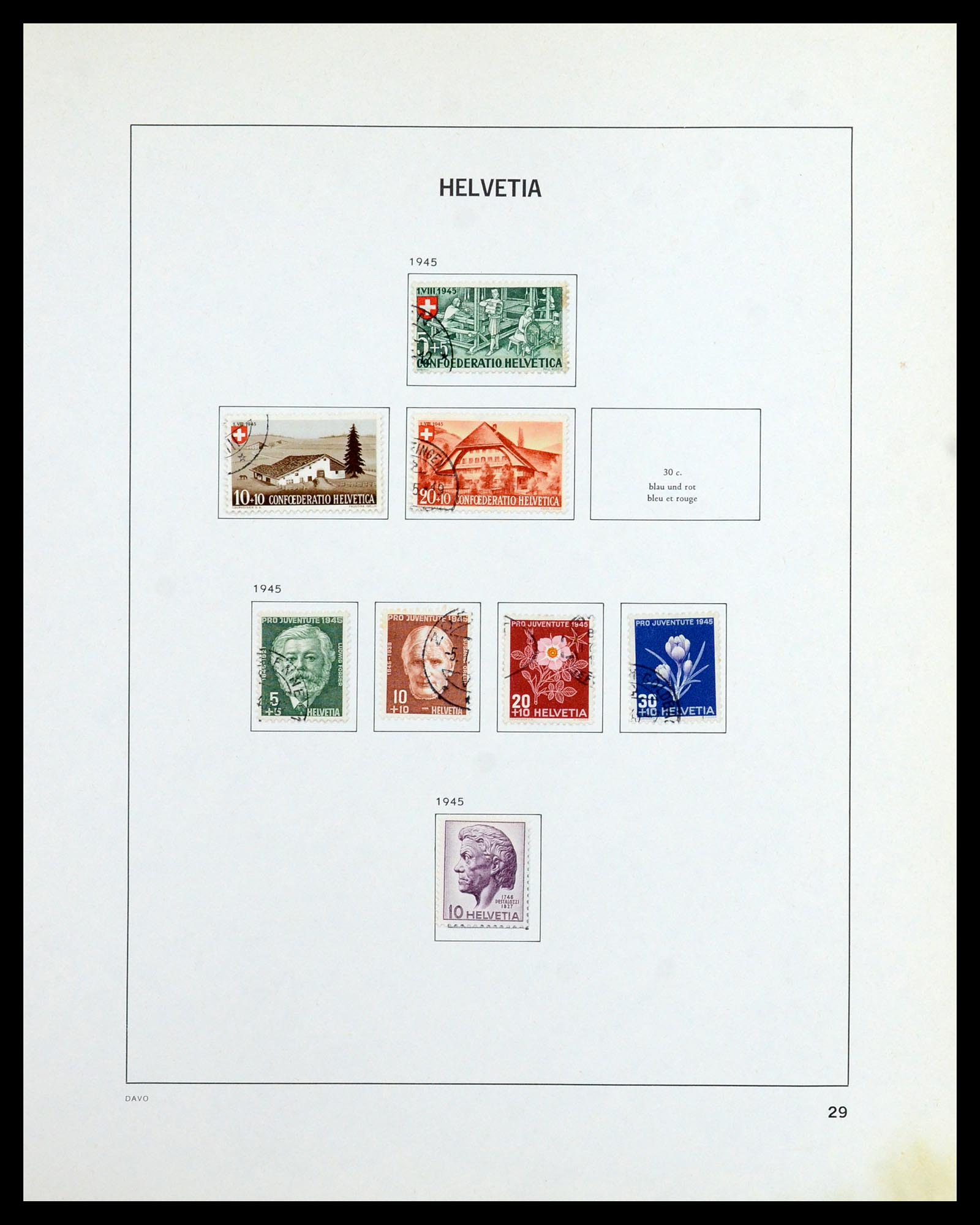 36424 027 - Postzegelverzameling 36424 Zwitserland 1854-1997.