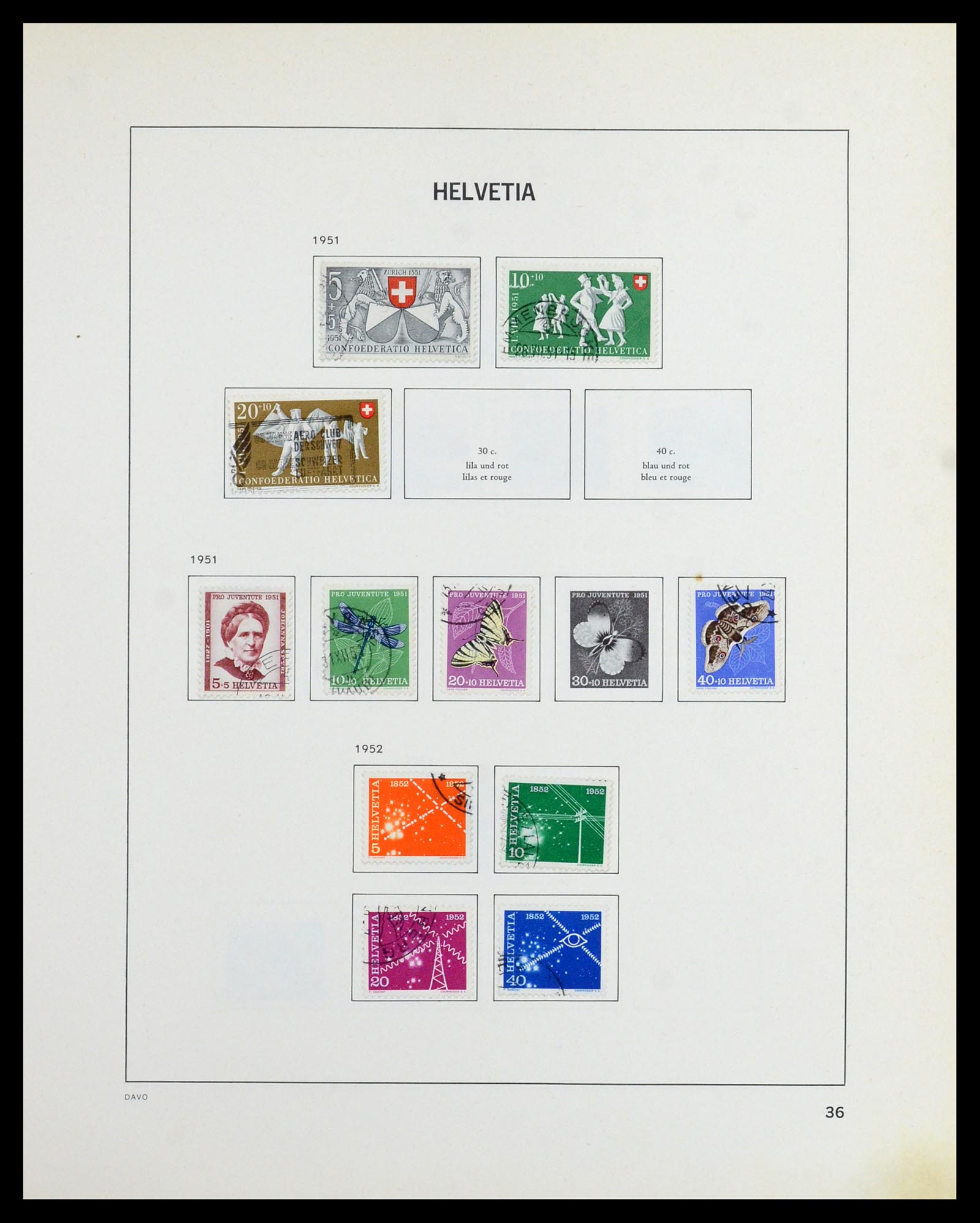 36424 034 - Postzegelverzameling 36424 Zwitserland 1854-1997.