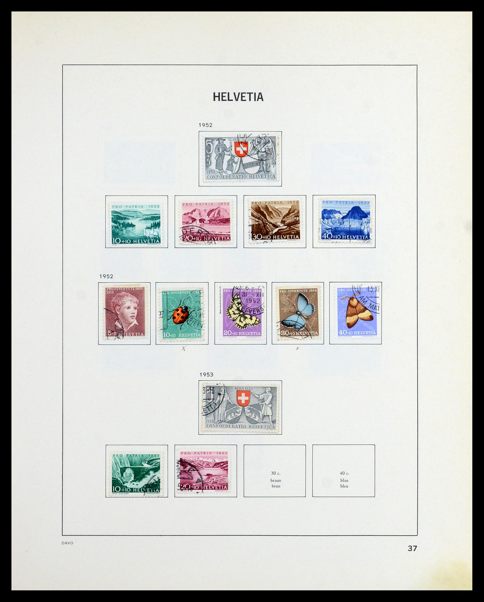 36424 035 - Postzegelverzameling 36424 Zwitserland 1854-1997.