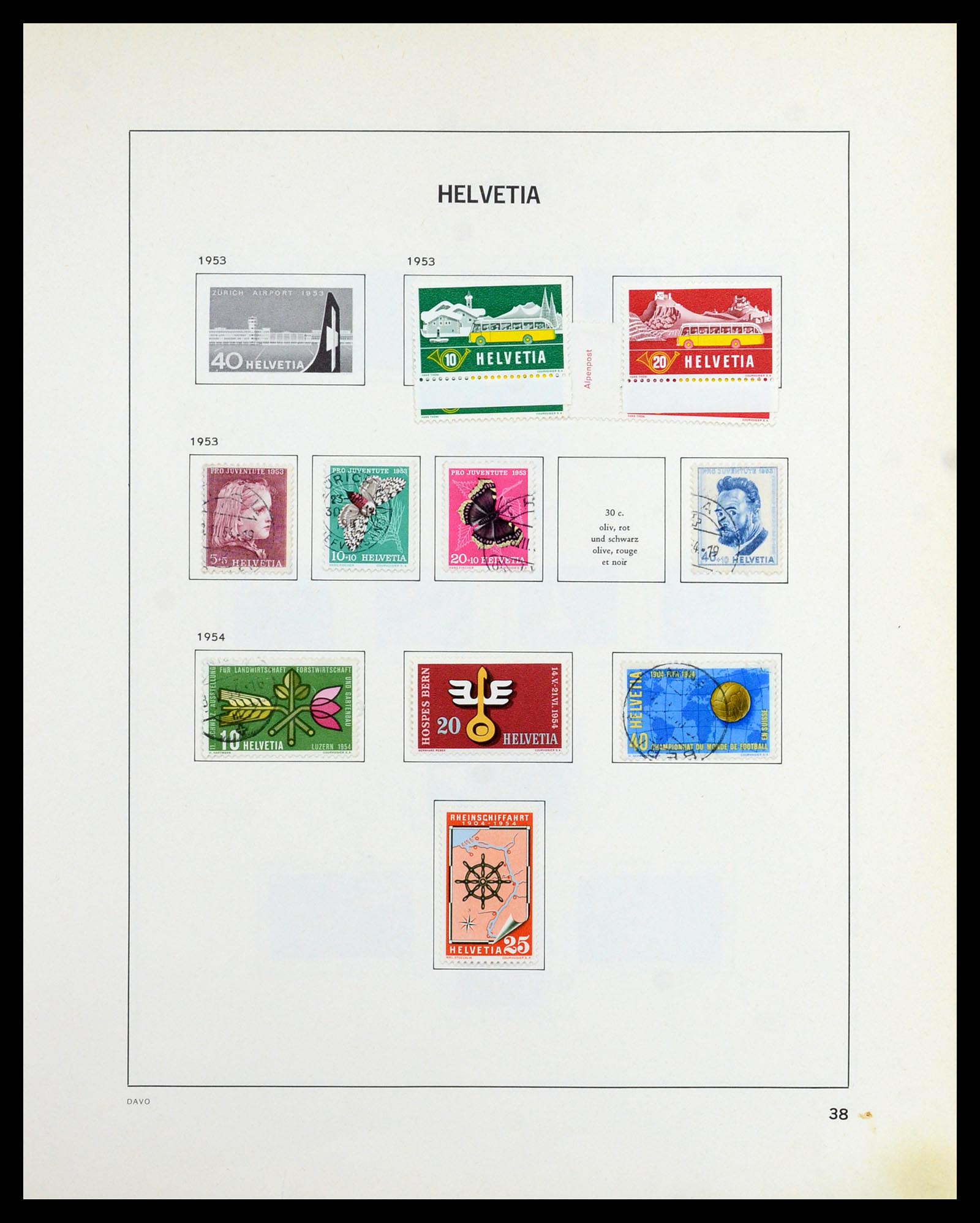36424 036 - Postzegelverzameling 36424 Zwitserland 1854-1997.