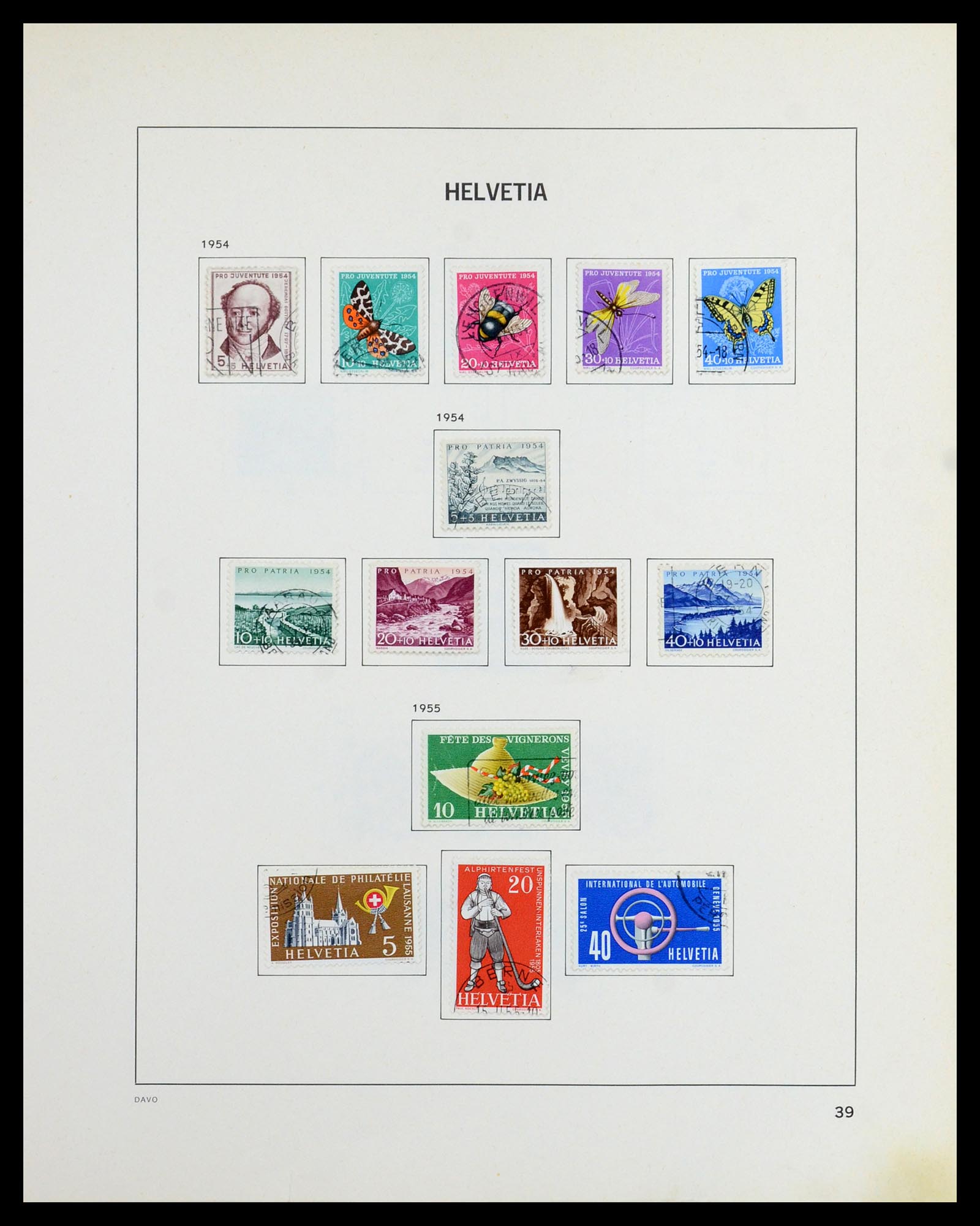 36424 037 - Stamp collection 36424 Switzerland 1854-1997.