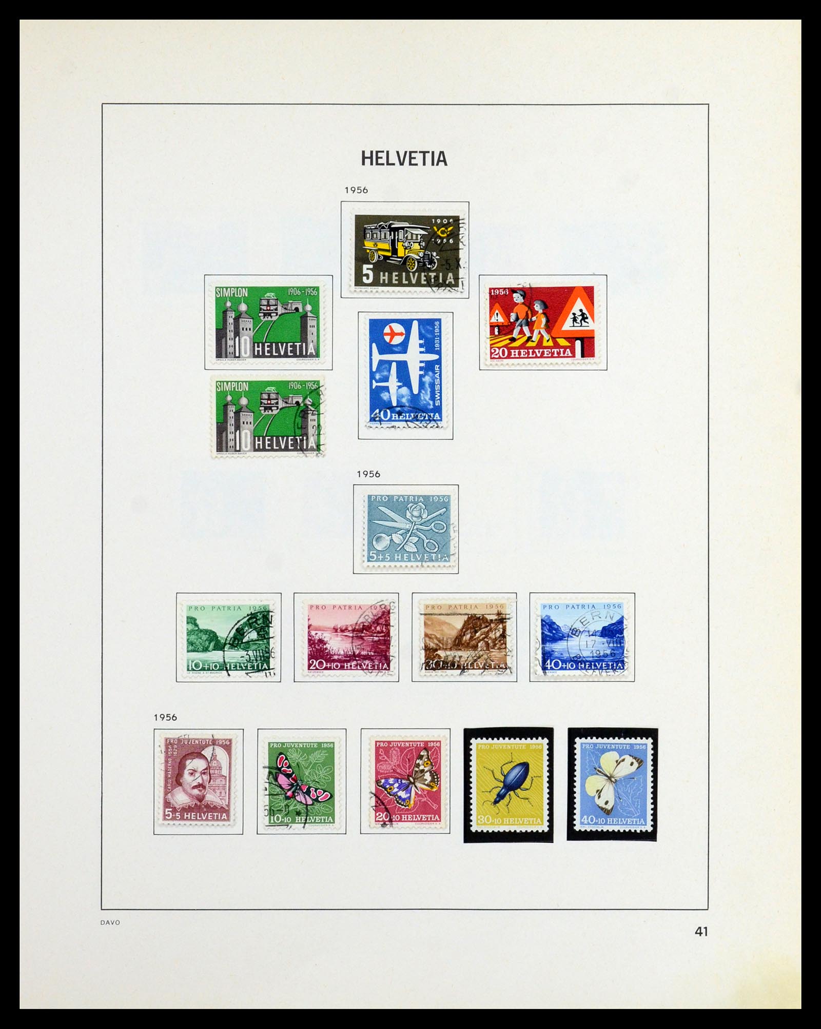 36424 039 - Postzegelverzameling 36424 Zwitserland 1854-1997.