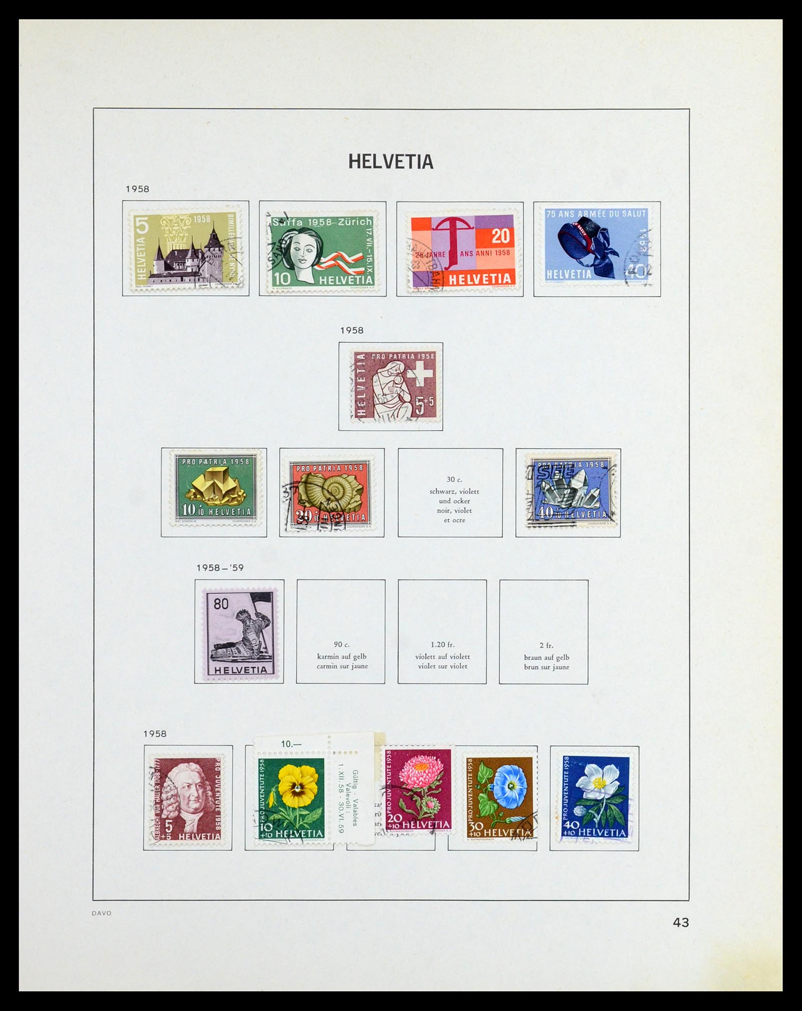 36424 041 - Stamp collection 36424 Switzerland 1854-1997.