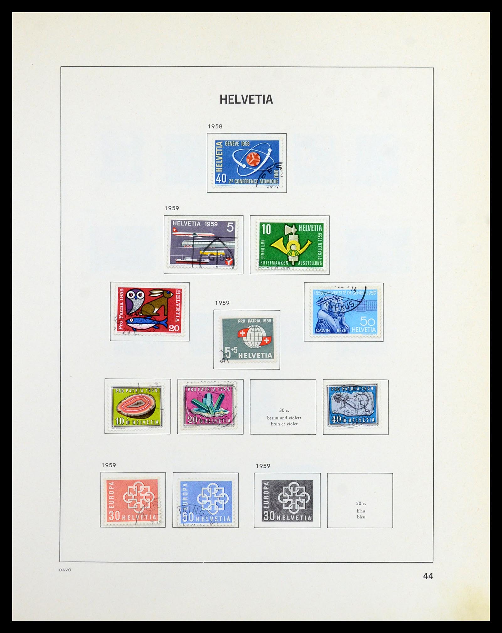 36424 043 - Stamp collection 36424 Switzerland 1854-1997.