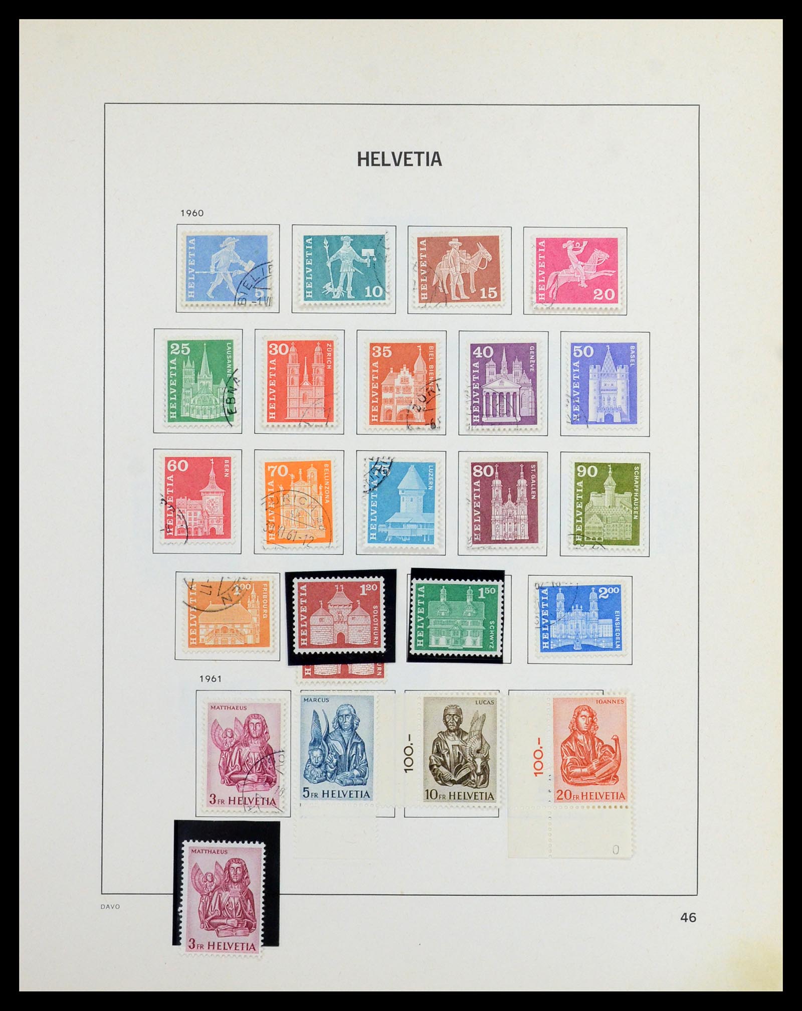 36424 045 - Stamp collection 36424 Switzerland 1854-1997.