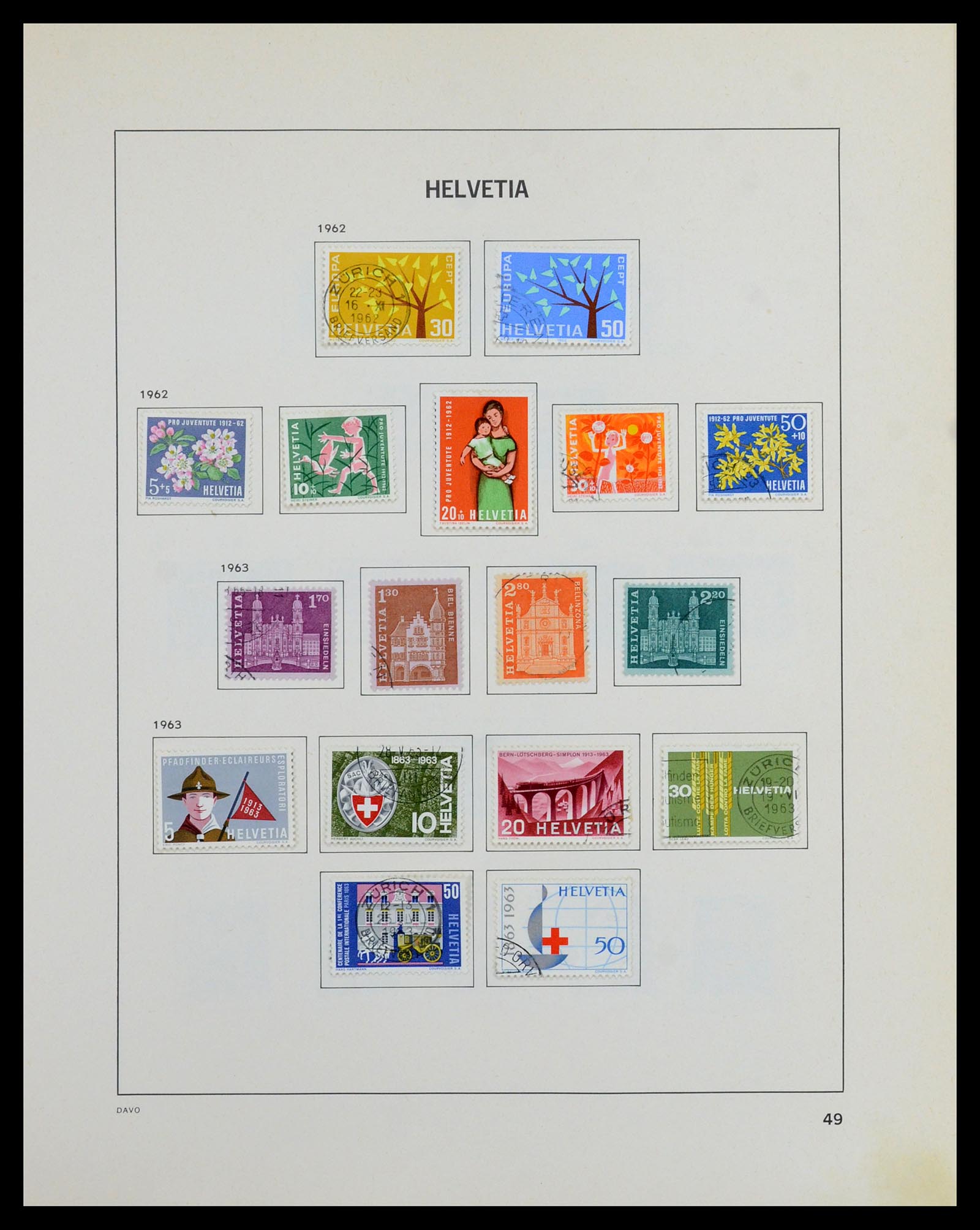 36424 048 - Stamp collection 36424 Switzerland 1854-1997.