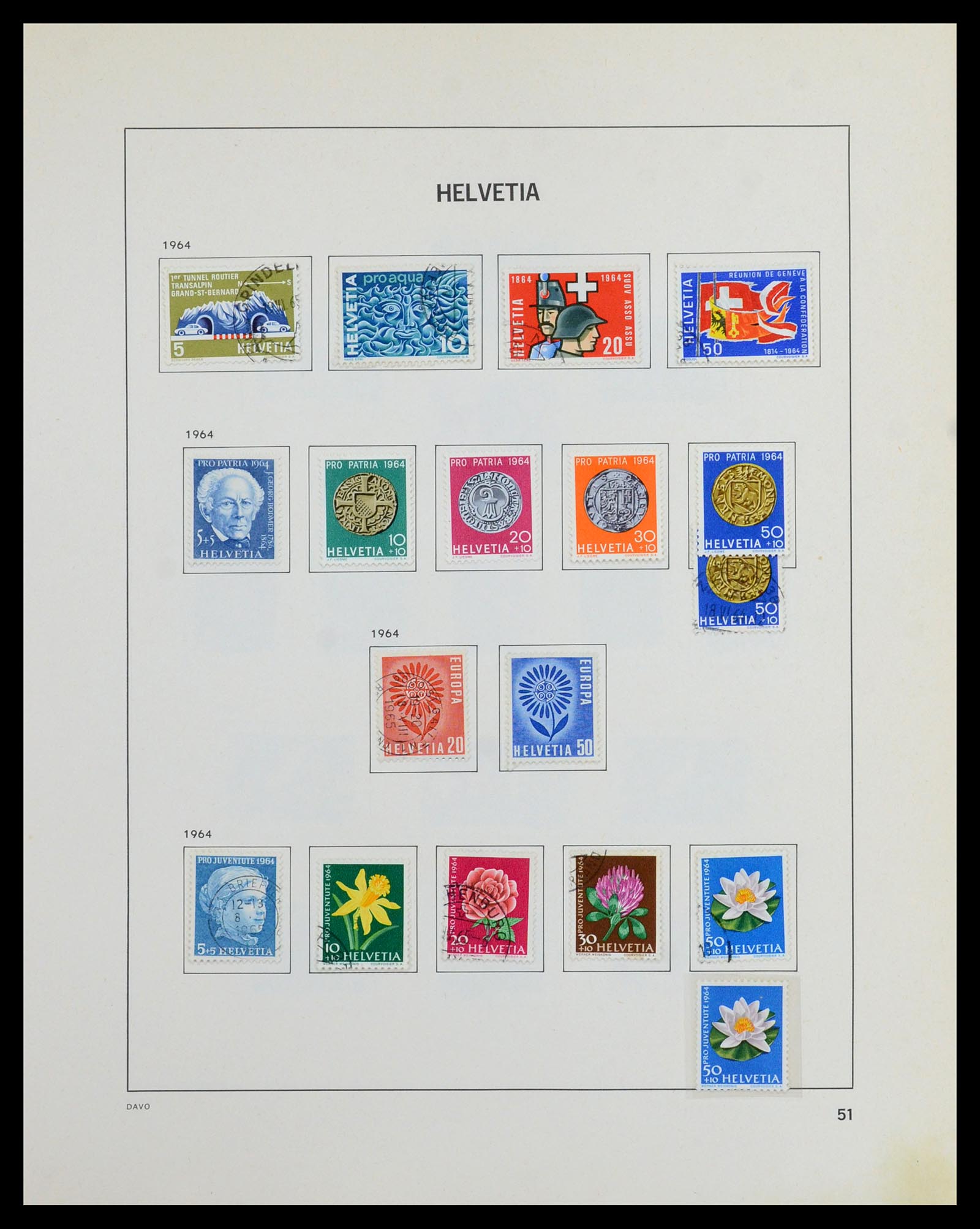 36424 050 - Stamp collection 36424 Switzerland 1854-1997.