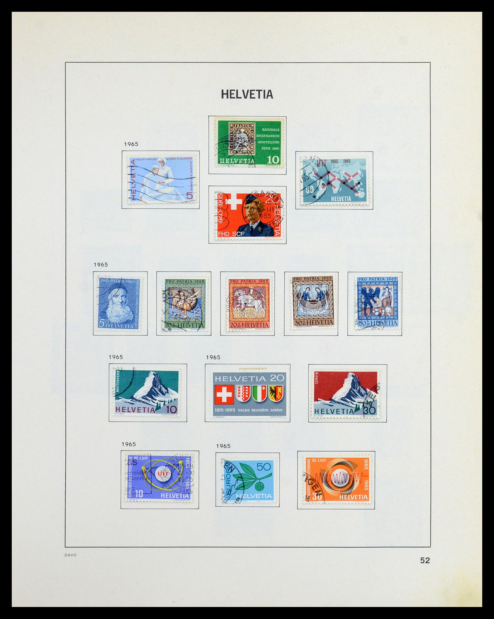 36424 051 - Stamp collection 36424 Switzerland 1854-1997.