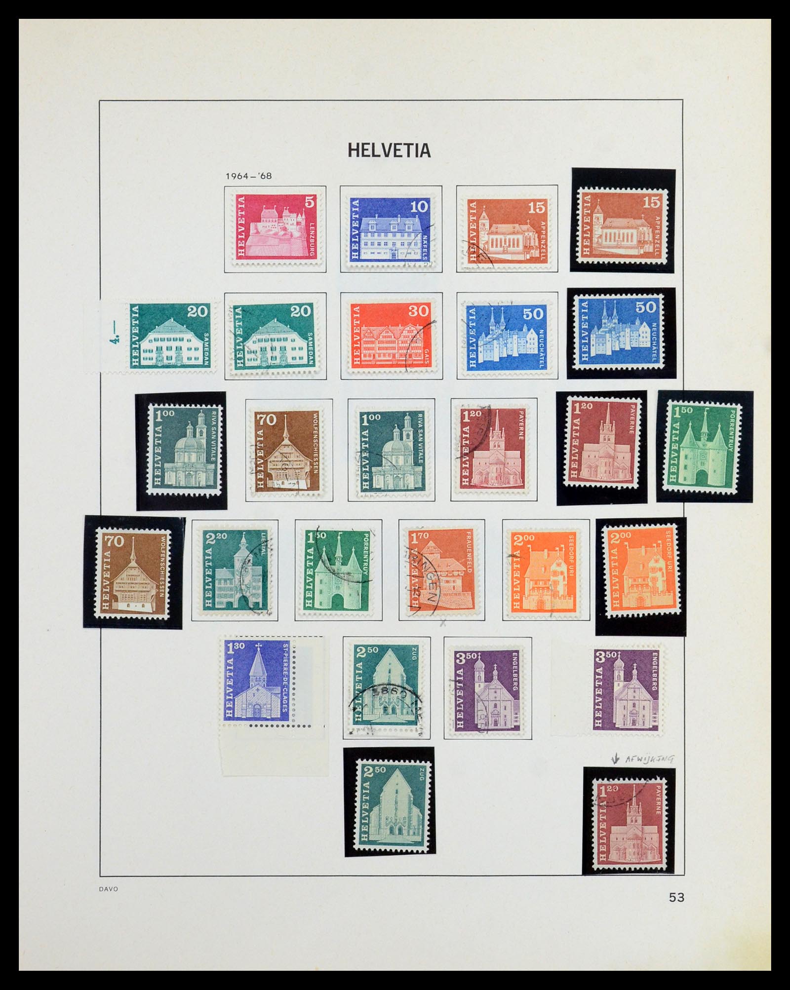 36424 052 - Stamp collection 36424 Switzerland 1854-1997.
