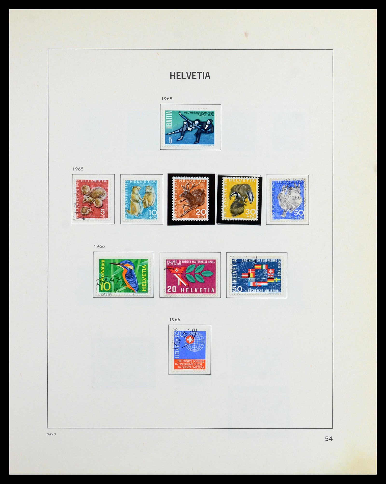 36424 053 - Stamp collection 36424 Switzerland 1854-1997.