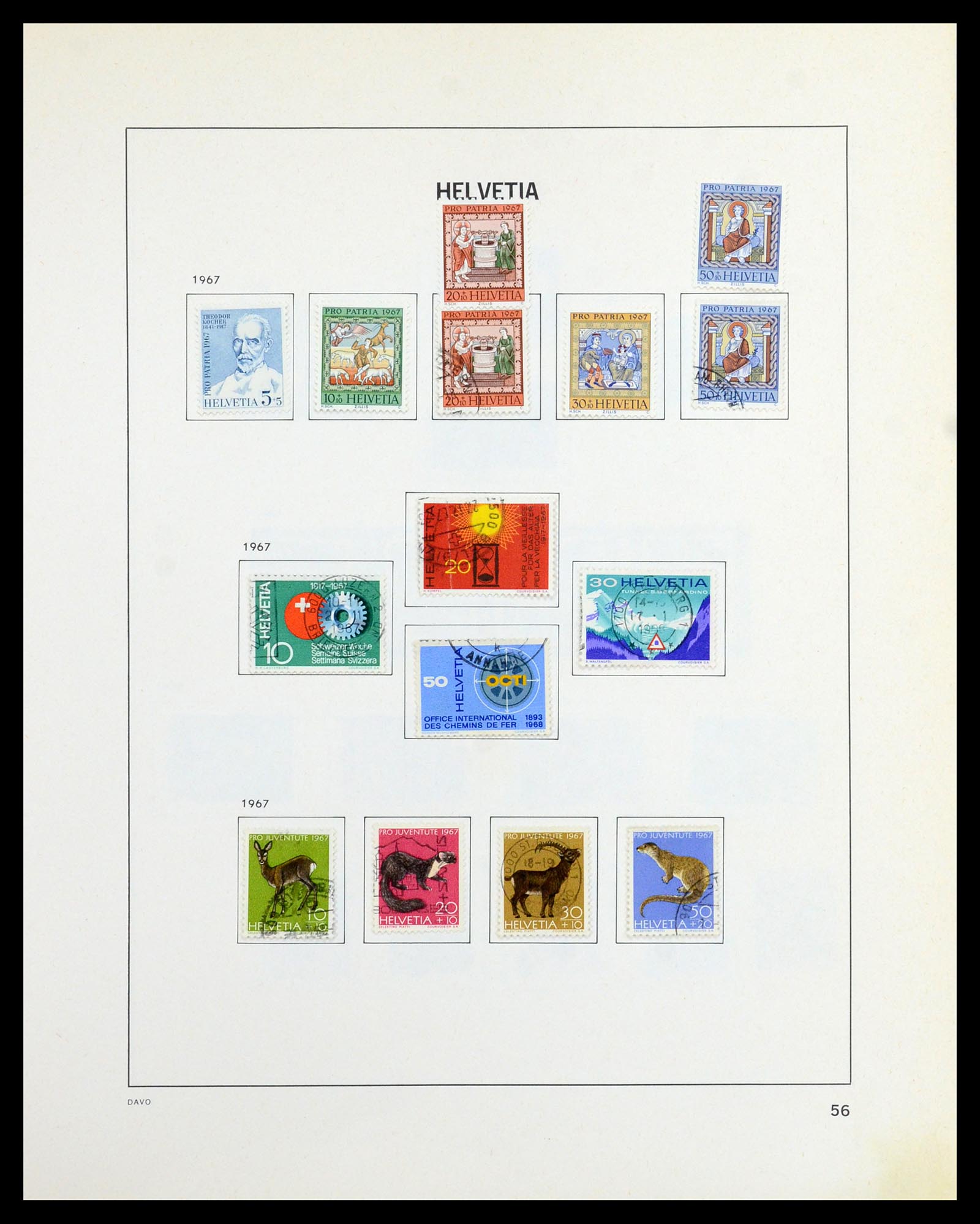 36424 055 - Stamp collection 36424 Switzerland 1854-1997.