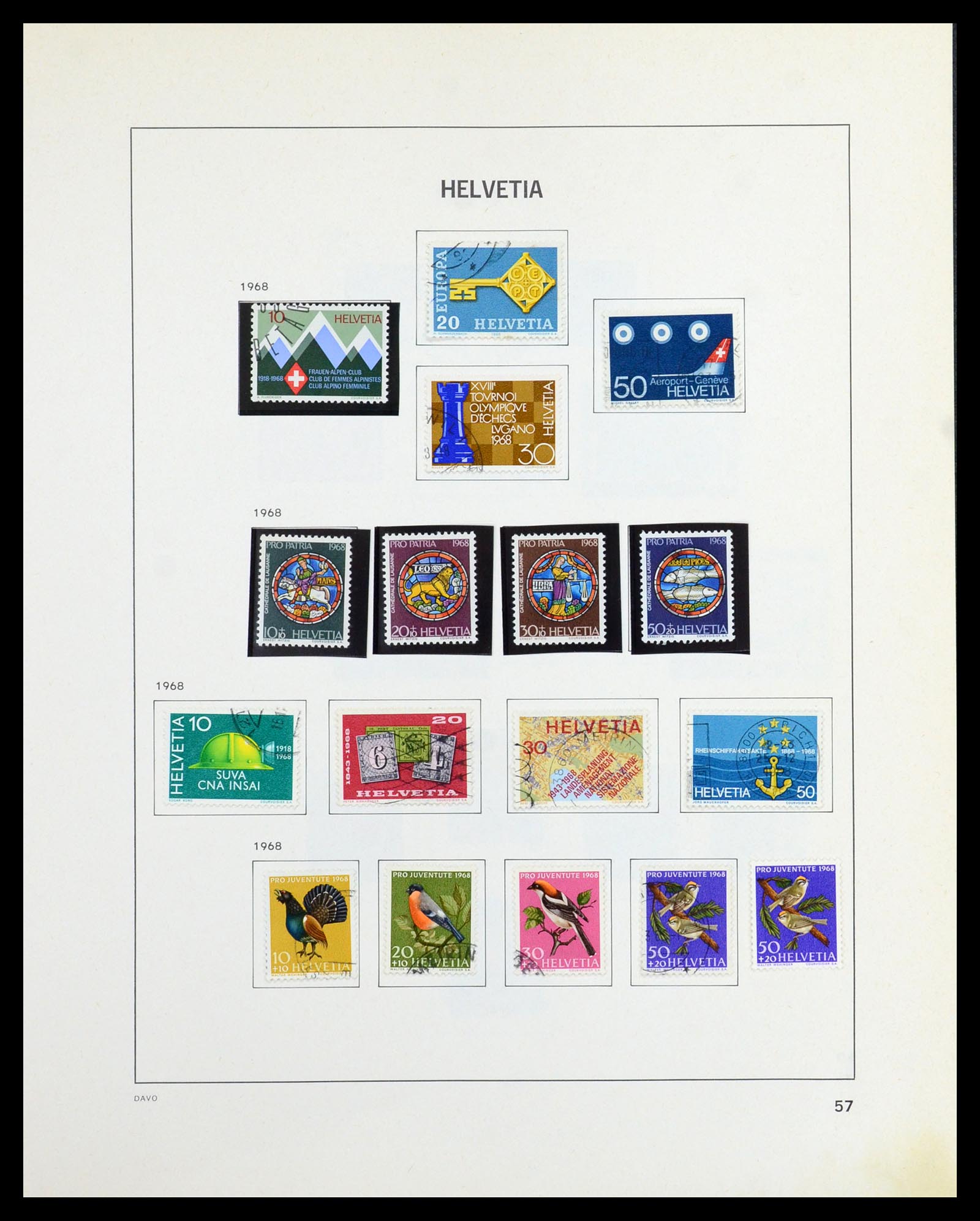 36424 056 - Stamp collection 36424 Switzerland 1854-1997.