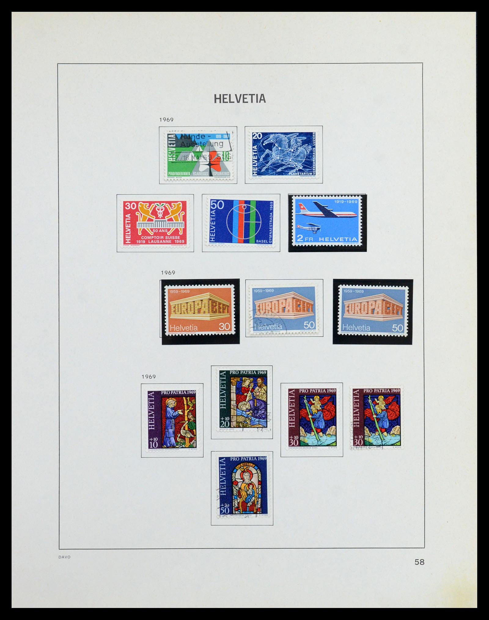 36424 057 - Stamp collection 36424 Switzerland 1854-1997.